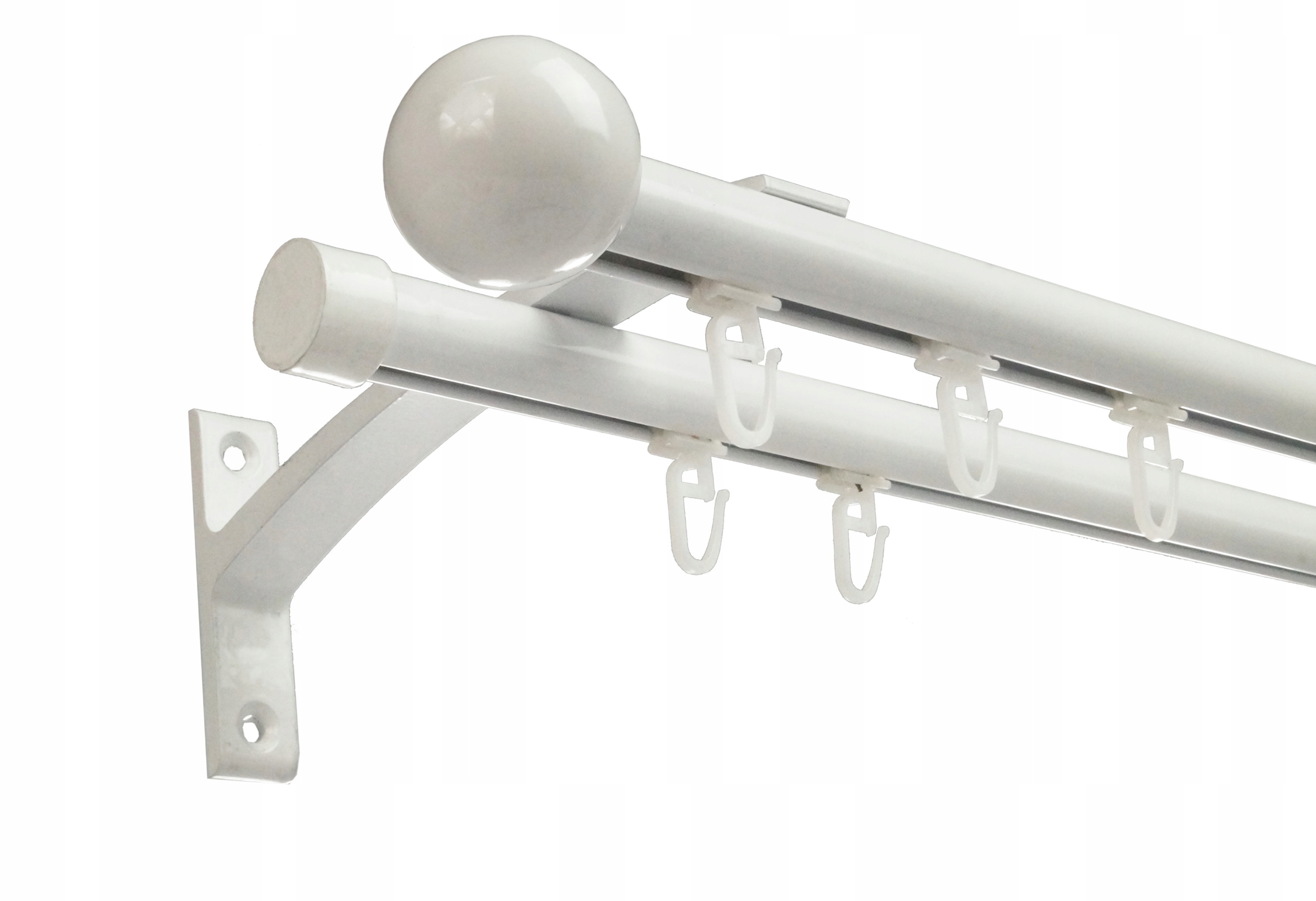 

Karnisz szyna Aluminiowy Podw. Fi 19 230 CM Biały