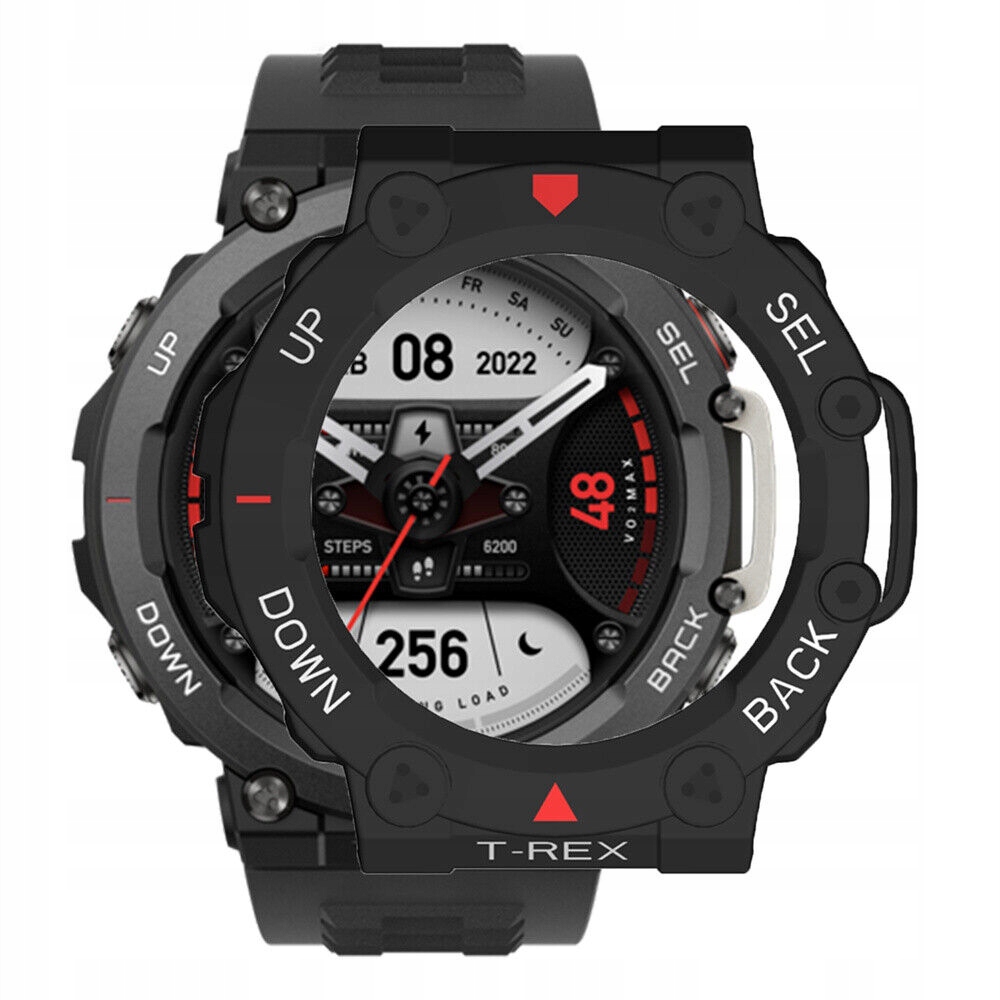ETUI PANCERNE DO AMAZFIT T-REX 2 BLACK-REDWHITE 04