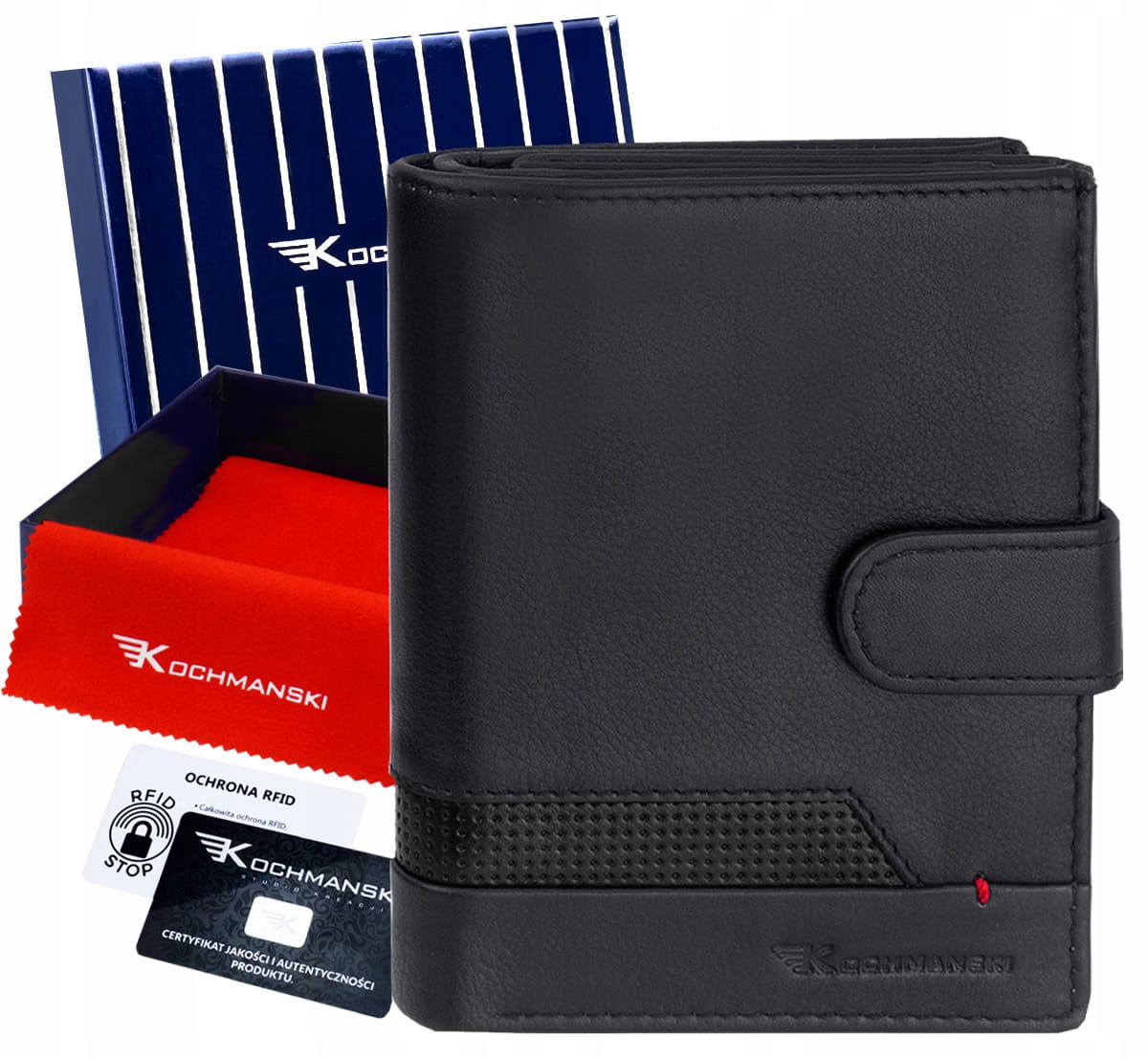 

Kochmanski portfem męski skórzany duży XXL Rfid