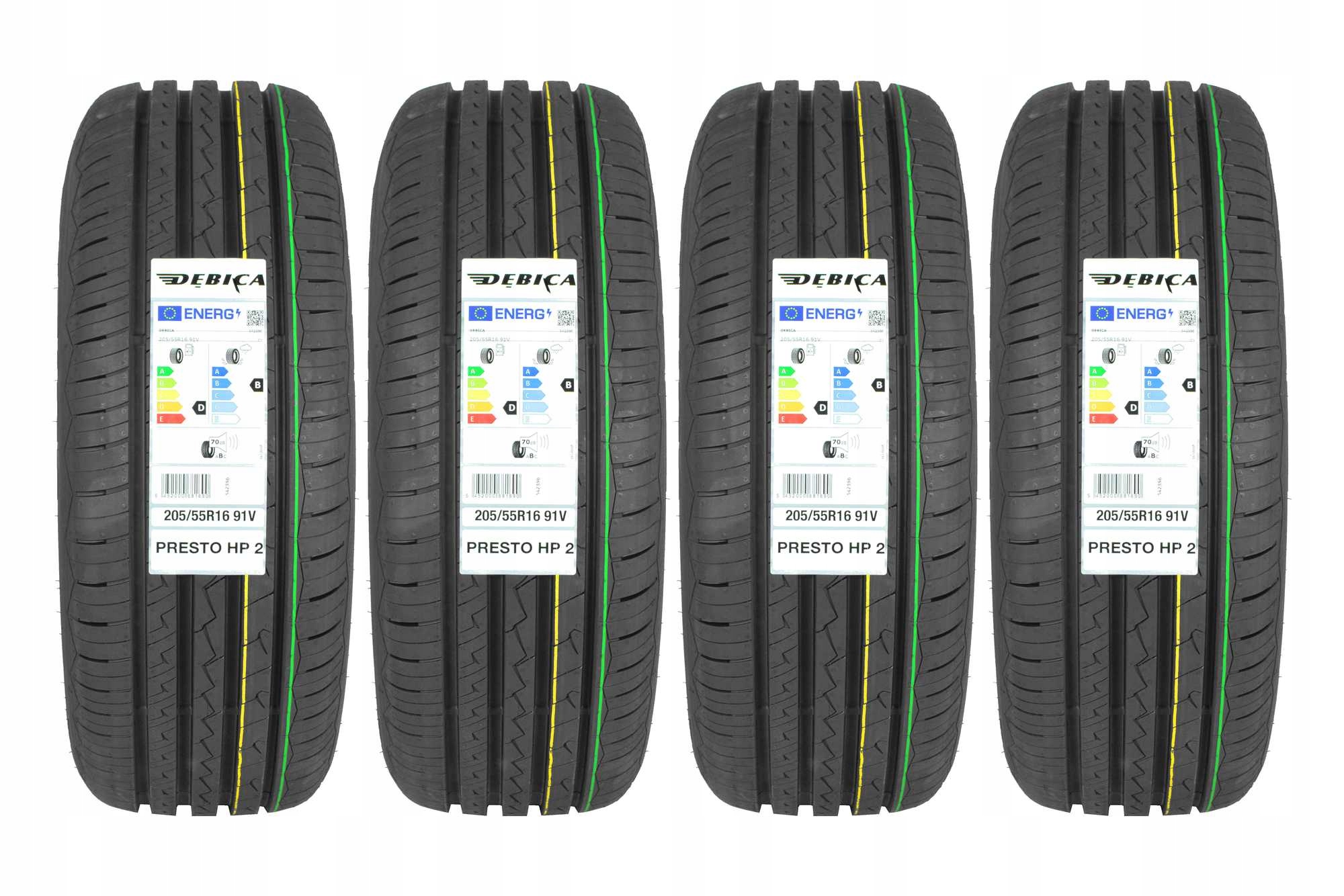 

4 Opony letnie 205/55R16 Dębica Presto Hp 2