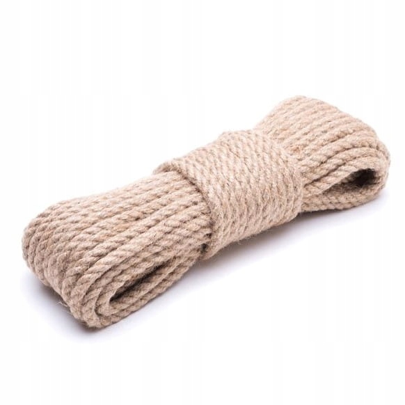 Jutové lano 8mm 20mb