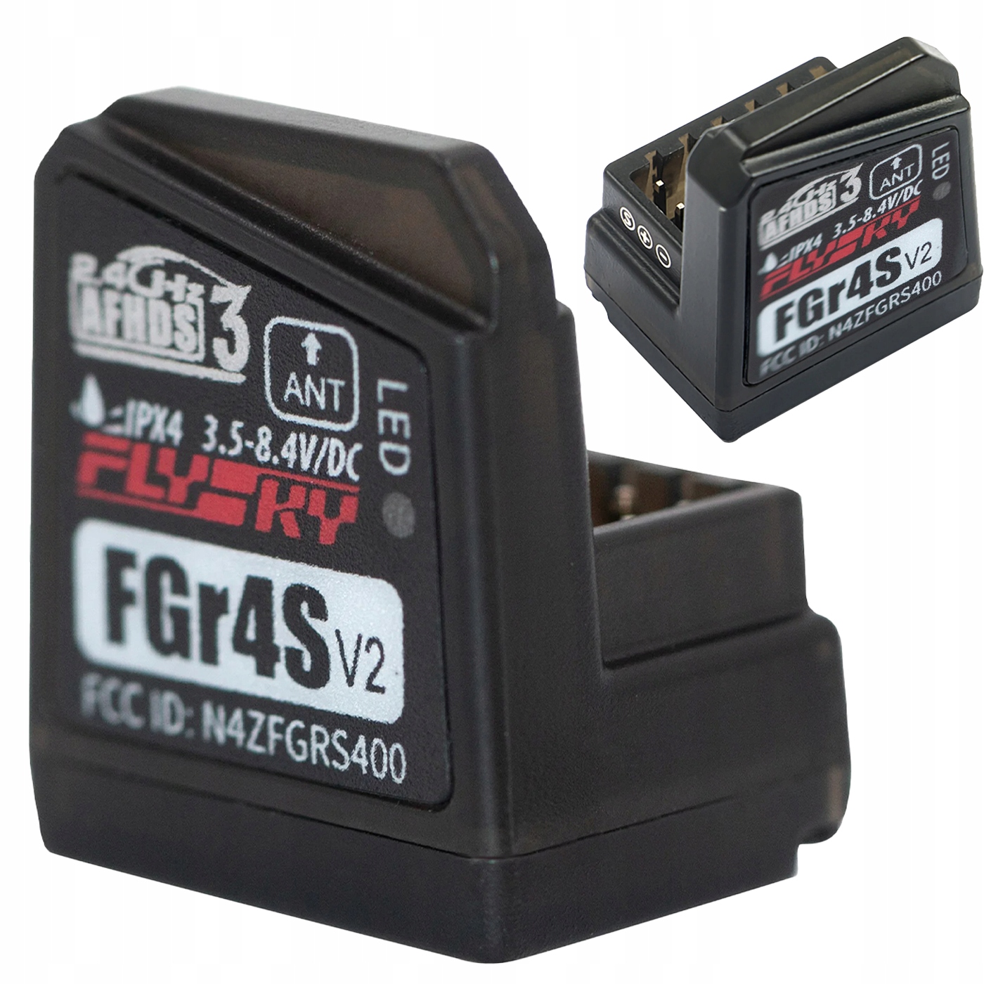 Rc prijímač FGR4S V2 Afhds 3 – 4-kanálový, PPM/PWM/iBUS, pre automobily