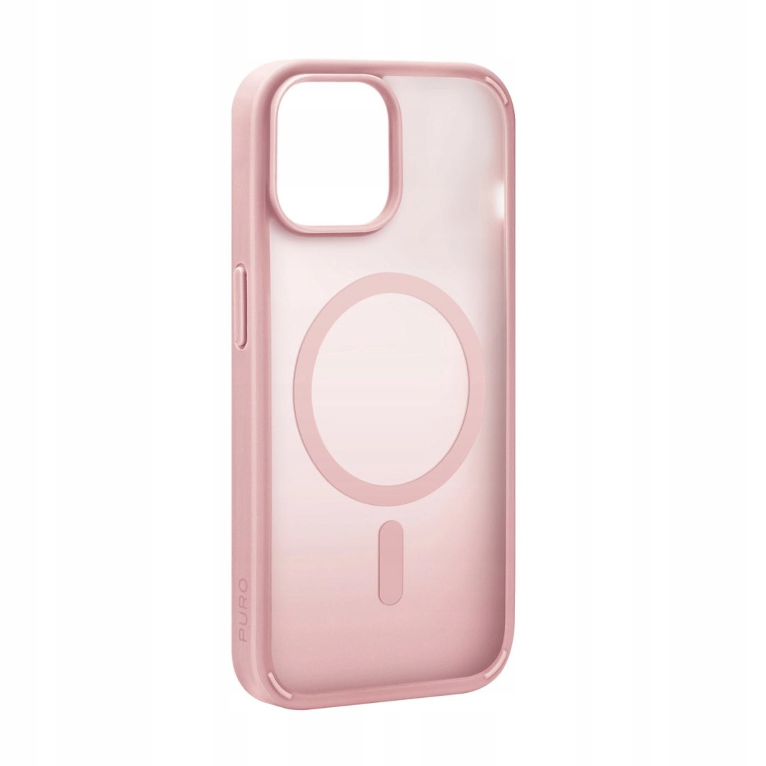 Etui silikonowe Puro Gradient MagSafe do iPhone 15 Plus różowe