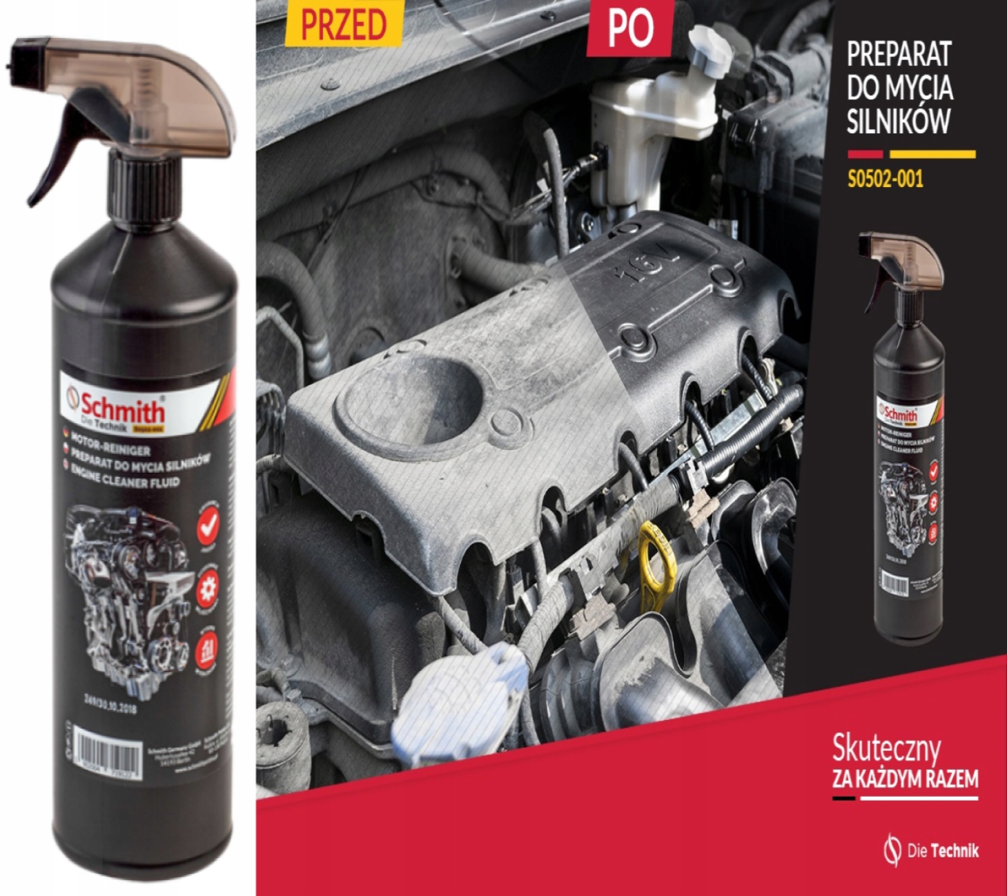 SCHMITH ŚRODEK DO MYCIA SILNIKÓW 1L Pojemność w ofercie 1 l