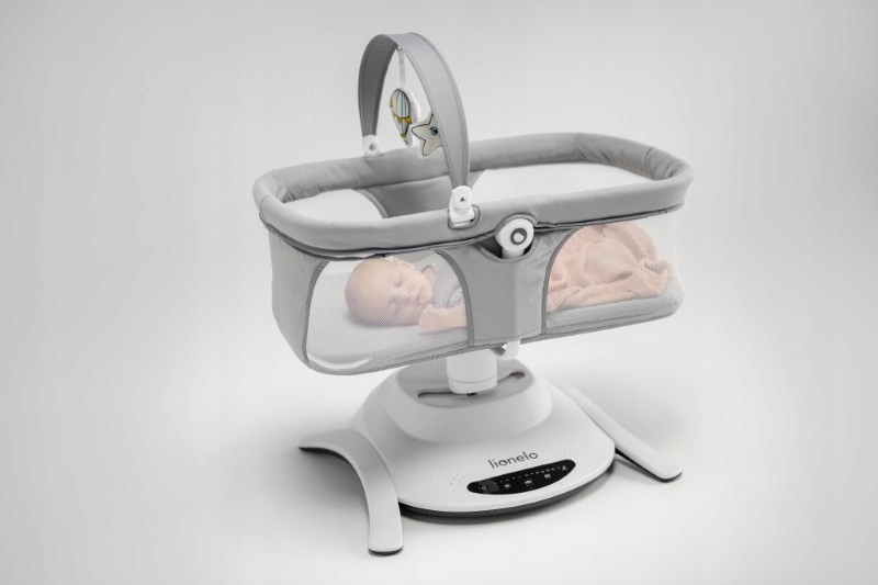 Lionelo Bella Set Grey Concrete zestaw 2w1 gondola Kolor Odcienie szarości i srebra