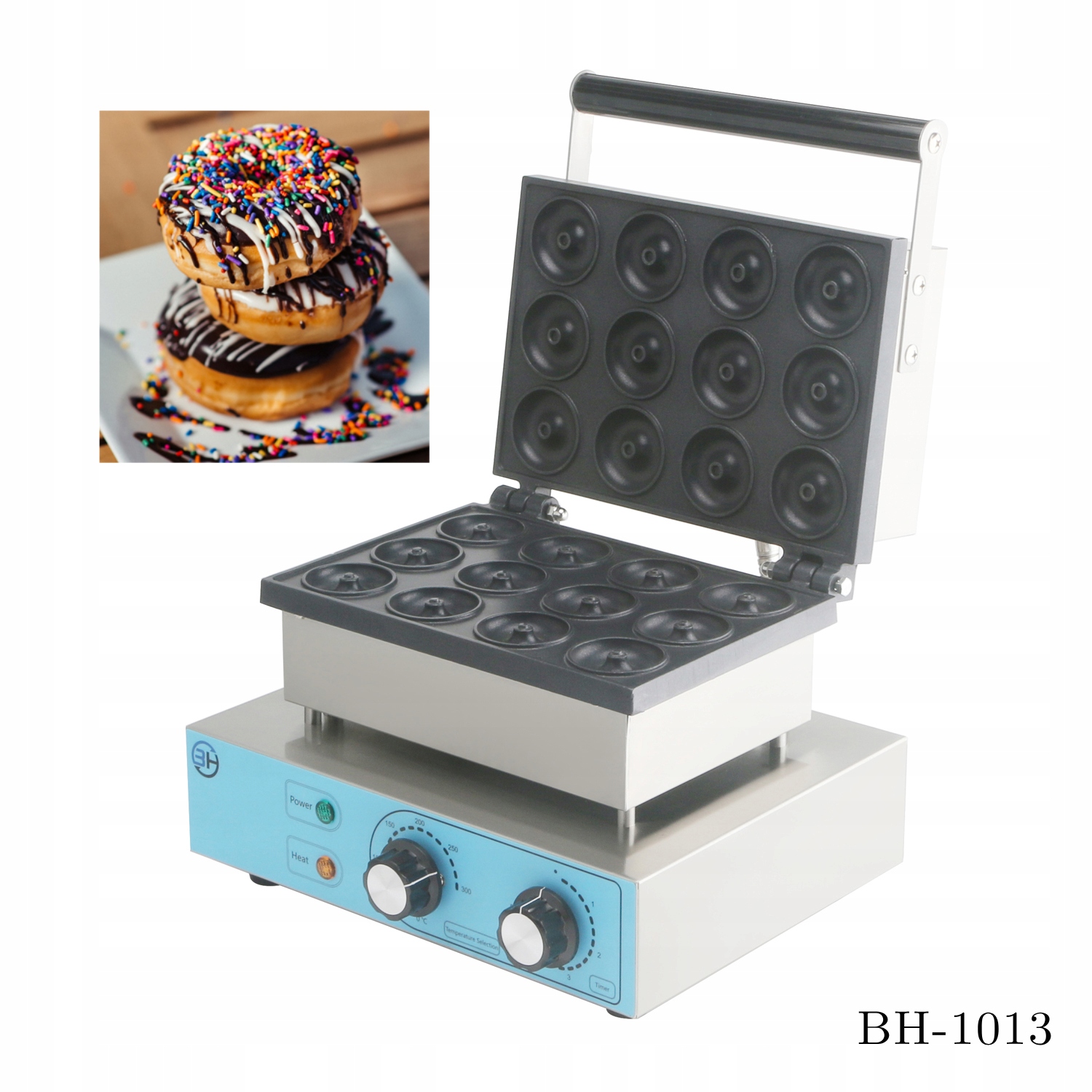Mini pączki/gofry donut maszyna profesjonalna gastronomia 1550 W CUKUS
