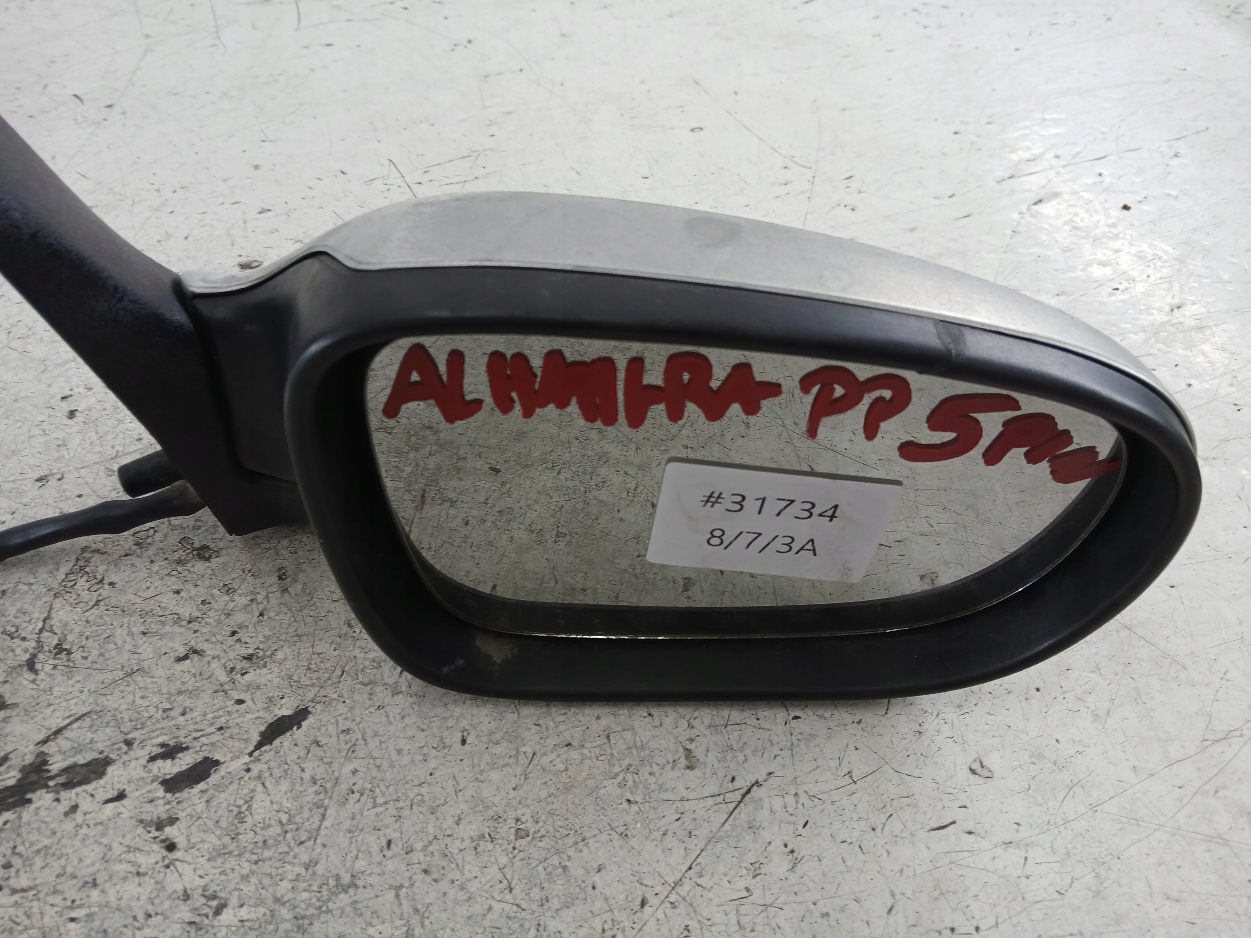 SEAT ALHAMBRA and mirror right 5 PIN silver
