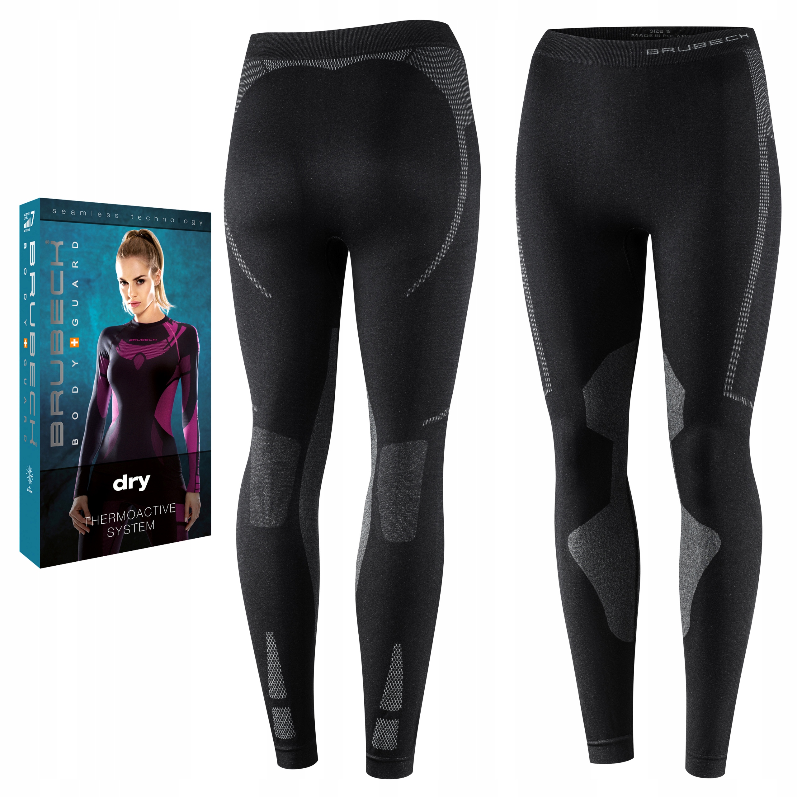 Dámské legíny Brubeck Dry sportovní kalhoty Termoaktivní XL