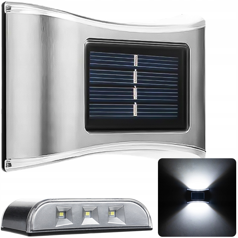 

Decorya Solarna Lampa Ścienna Stal Nierdzewna