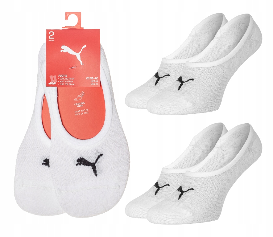 

Puma stopki mikrostopki Footie 2PAK 43/46 białe