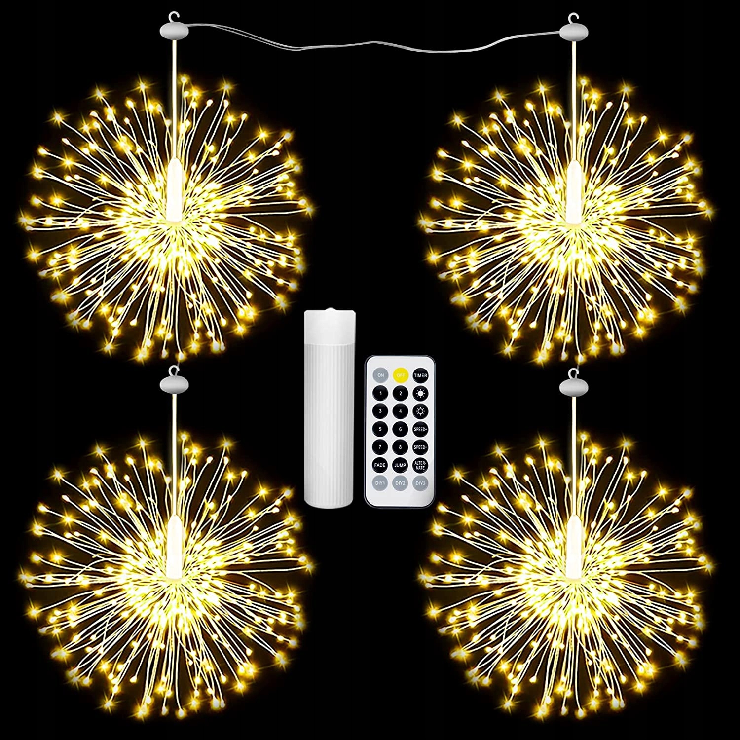 

Lampki Led Dmuchawiec Wiszące Taras Ogród Usb