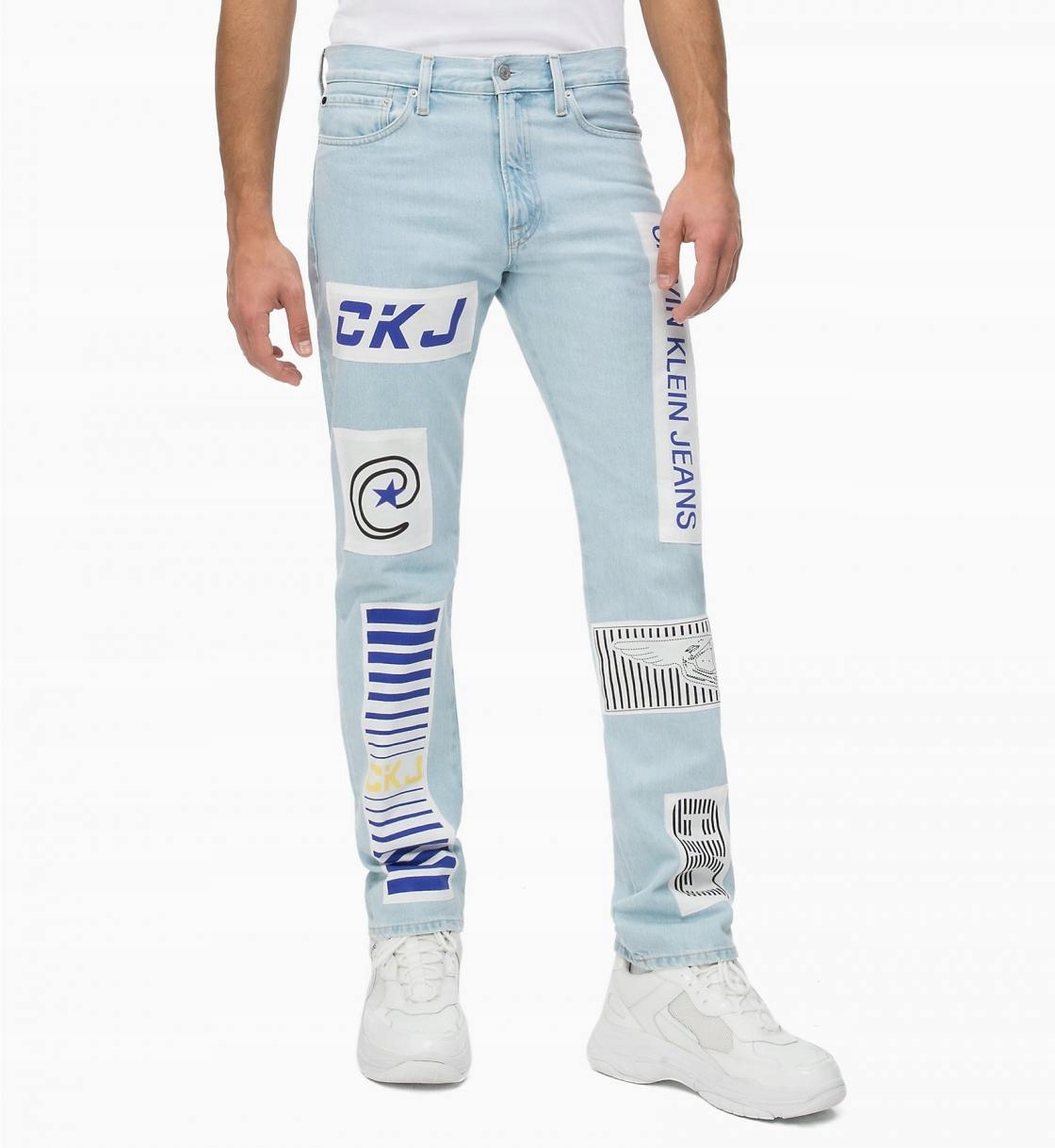 Kalhoty Calvin Klein 035 Straight Patched W30 L32