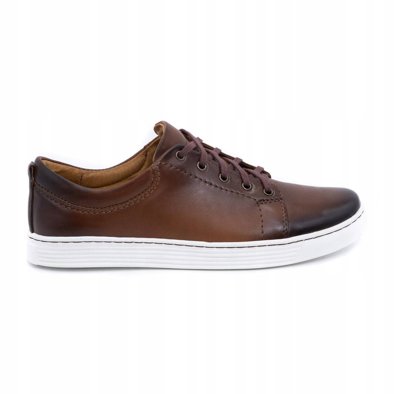

Buty męskie skórzane casual 946MA brązowe 45