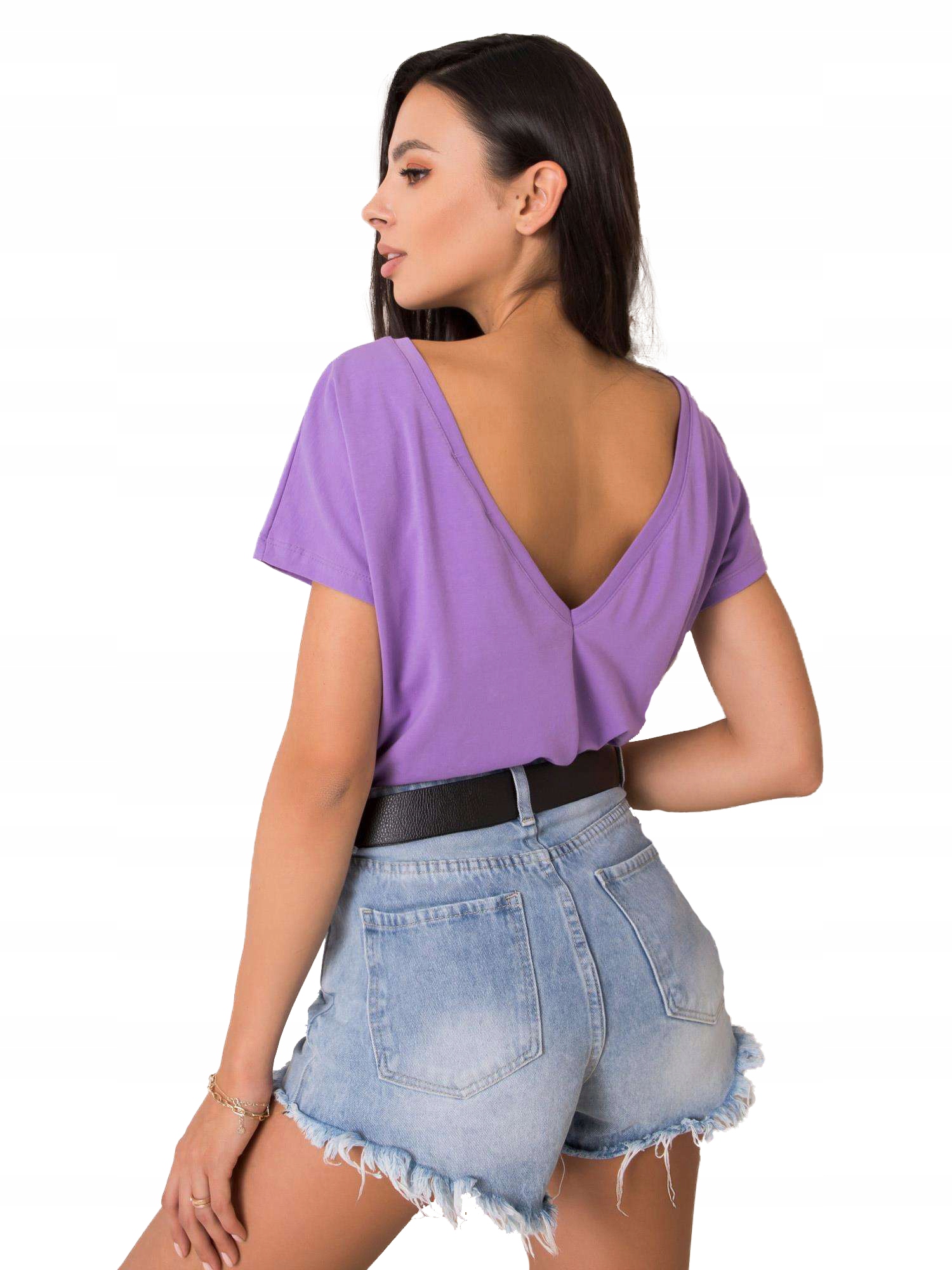 

Koszulka Damska t-T-SHIRT Bawełniana Gładka - Xs