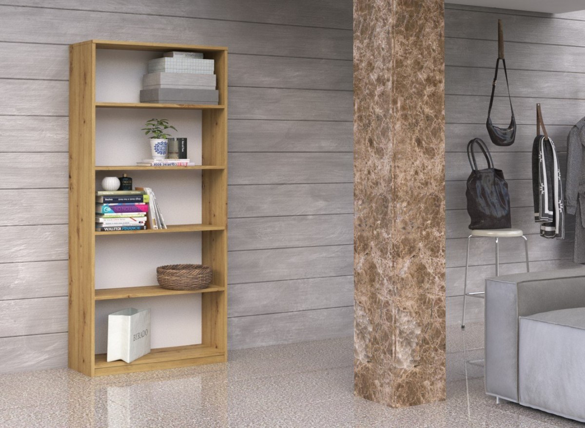 REGAŁ 80CM SZAFKA KSIĄŻKI SEGREGATORY DĄB ARTISAN Drzwi brak