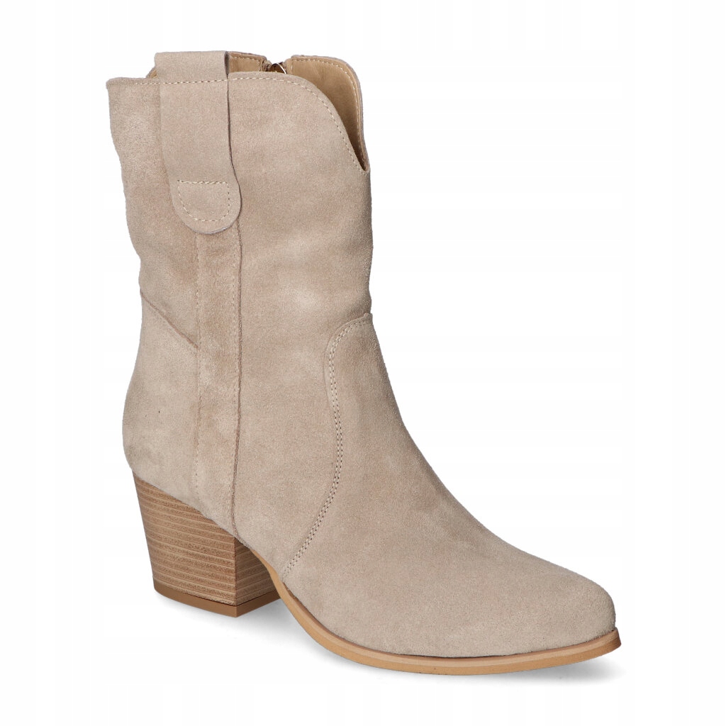Kotníkové Boty Gamis 4009/H10 Béžová semišová barva 37