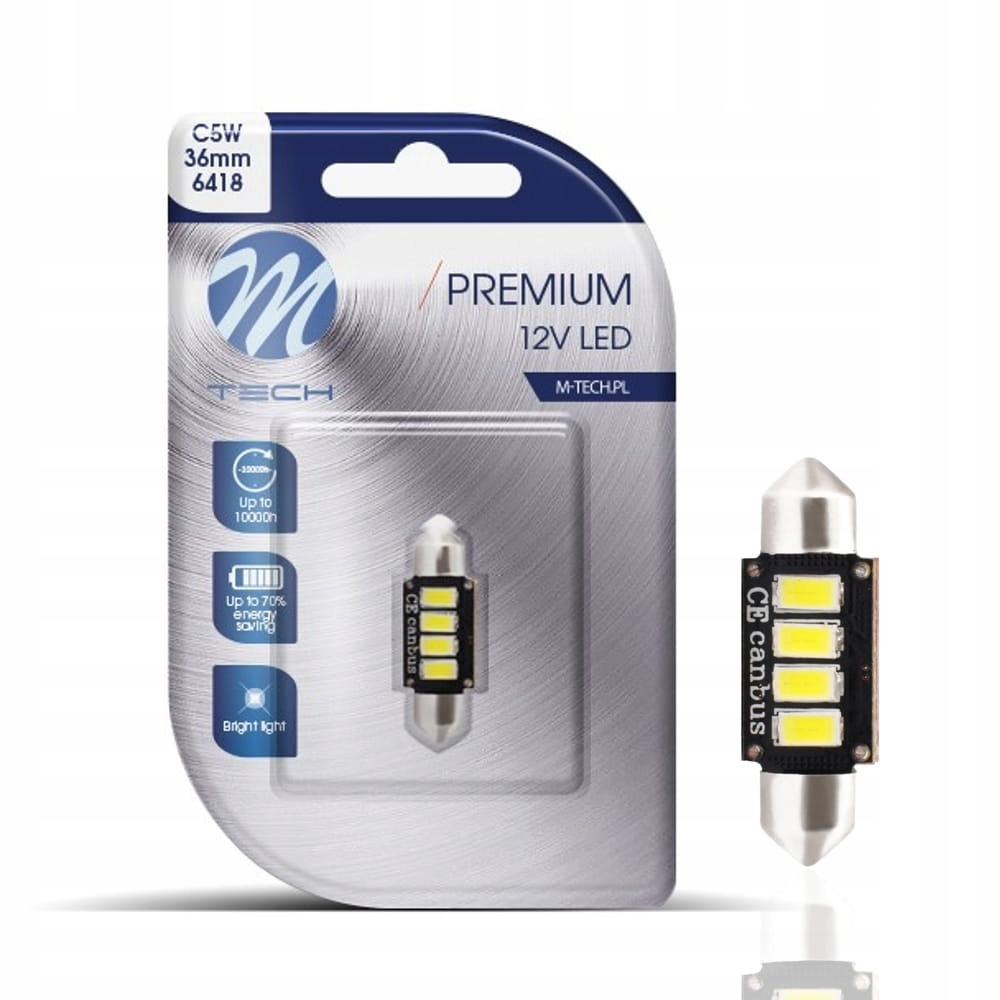 

Retrofit Led C5W M-Tech Canbus 36mm SV8.5 Mocna