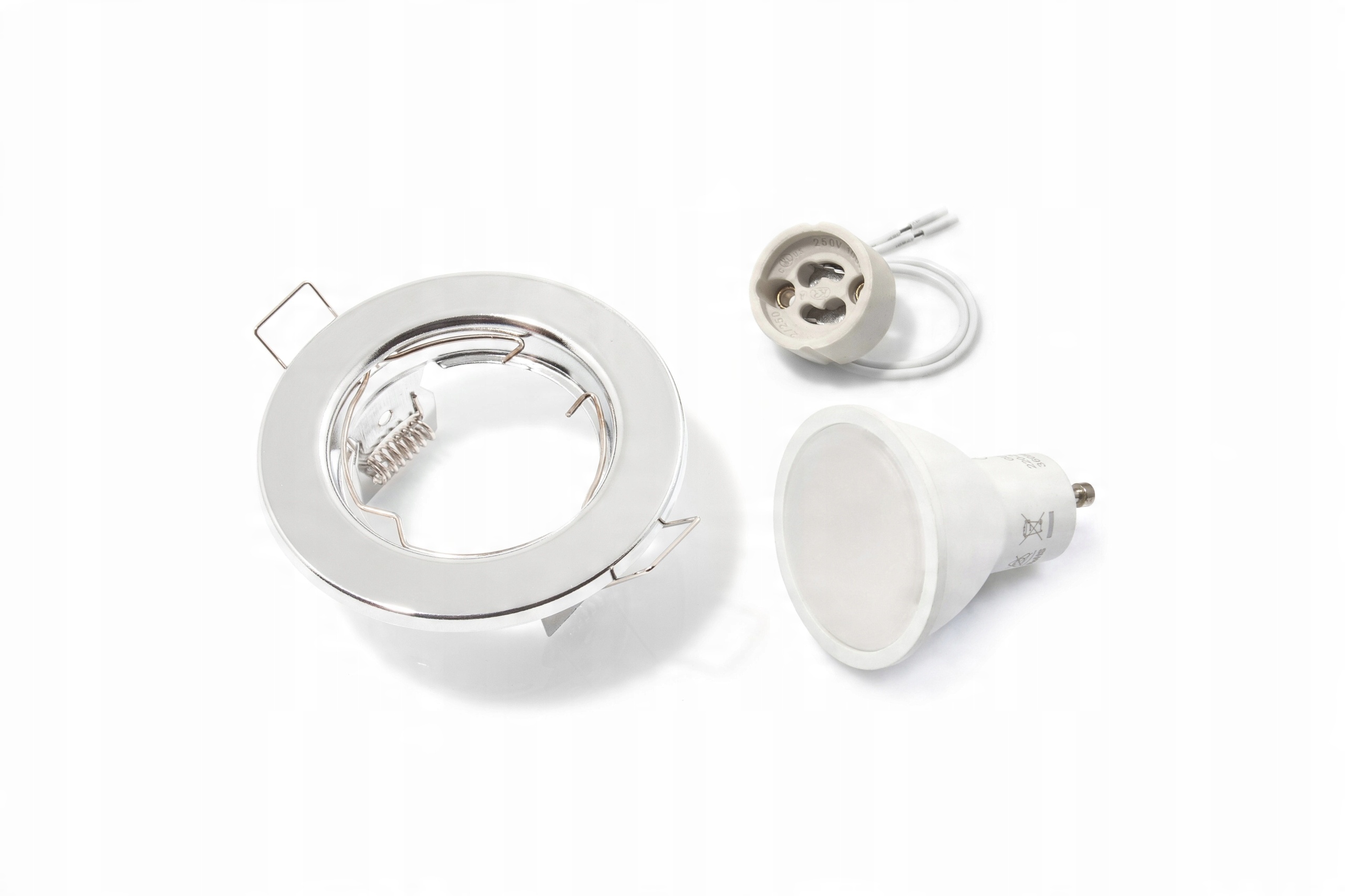 

Zestaw Oprawa Halogenowa Chrom Led 1.5W GU10