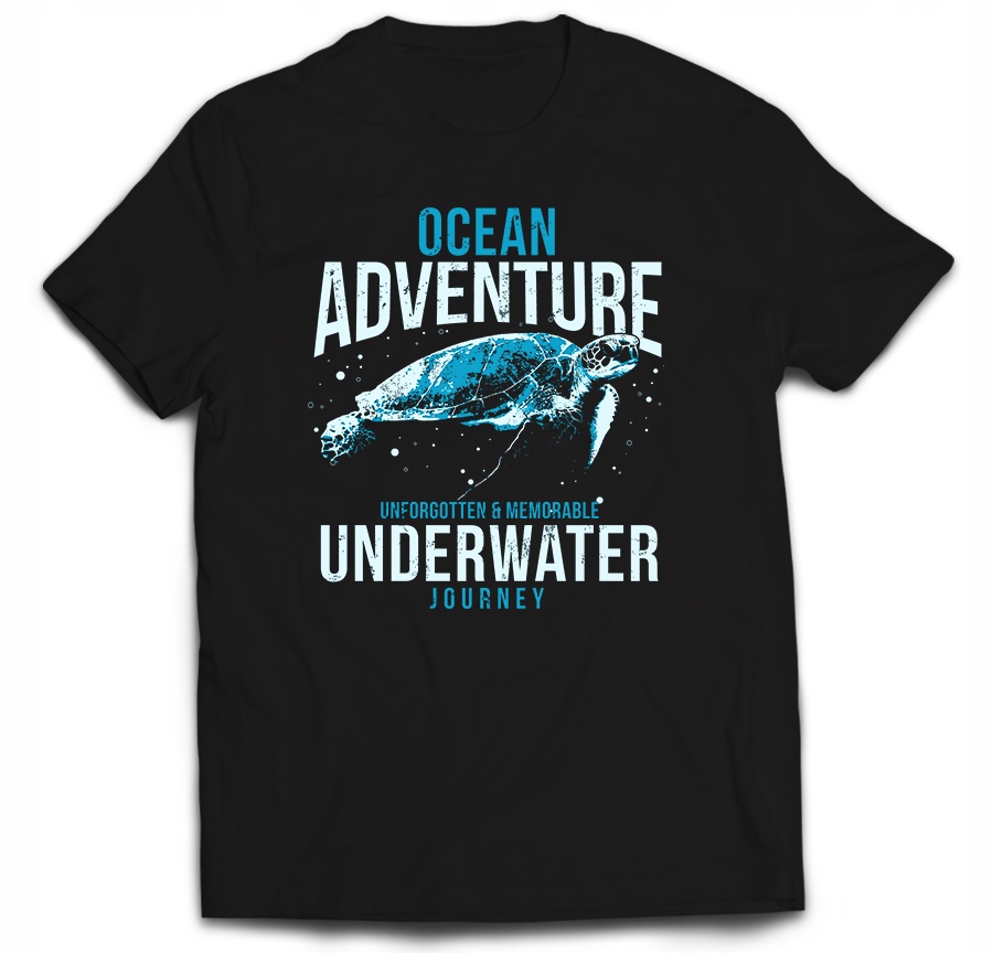 

Tshirt żółw żółwie ocean koszulka dla ekologa 4XL