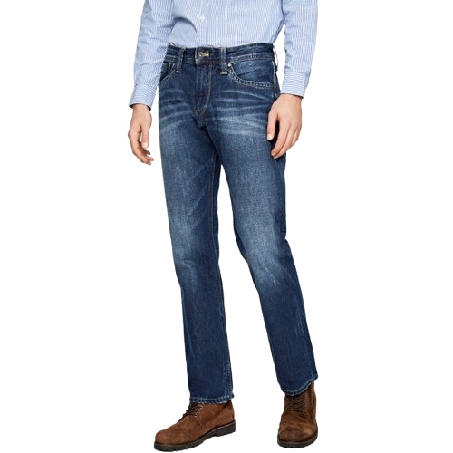 Pepe Jeans Pánské Rovné Modré S Oděrkami 30/36 Xqe