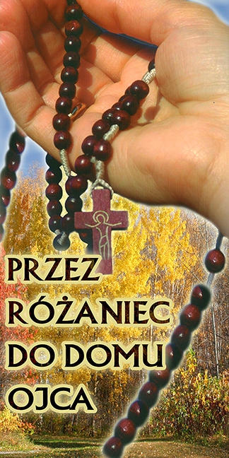 BANER RÓŻAŃCOWY - 75 x 150 cm - WZÓR 7