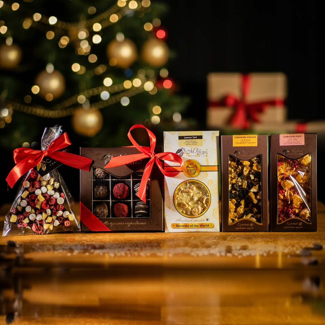 Levně Dárek Vánoční Lanýže Čokoládový vánoční stromek s čokoládou sada