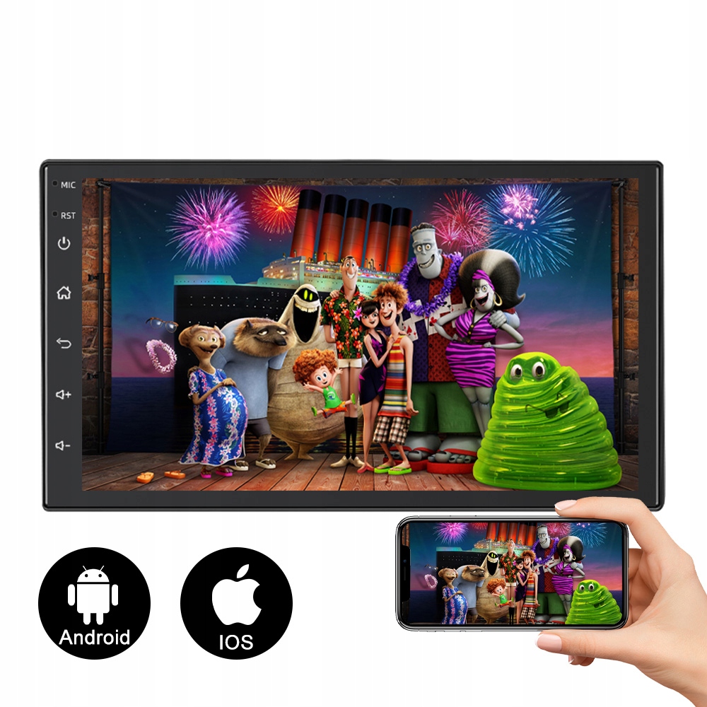 RADIO SAMOCHODOWE ANDROID 1DIN 7'' CARPLAY ANDROID AUTO DSP WIFI 2GB/64GB Model 7 Inch ANDROID RADIO 2G+64G CARPLAY /Android Auto