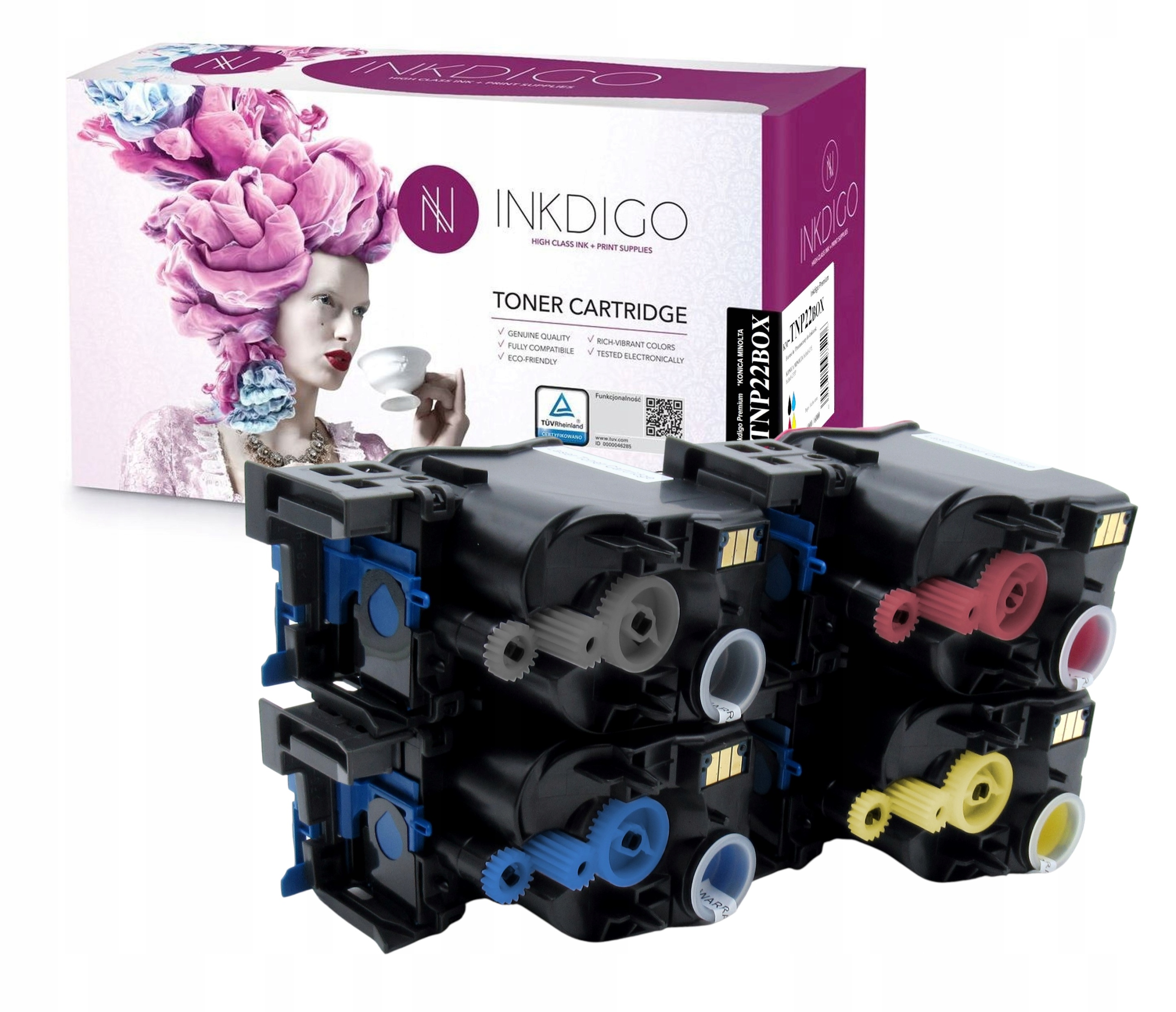 4x Náhradní díl TNP-22 pro Konica Minolta Bizhub C35