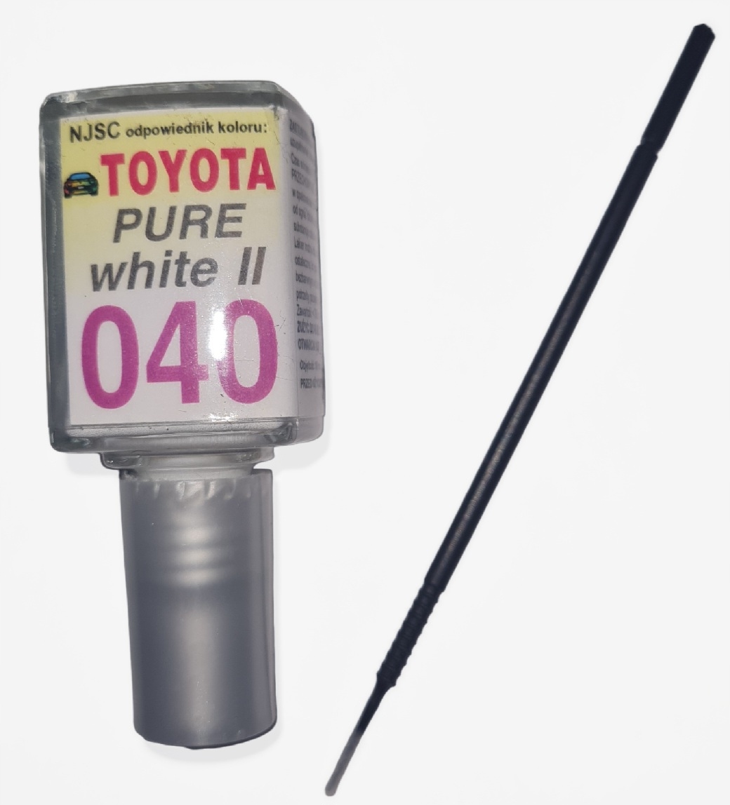 Zaprawka lakiernicza do rys TOYOTA 040 biały 10 ml
