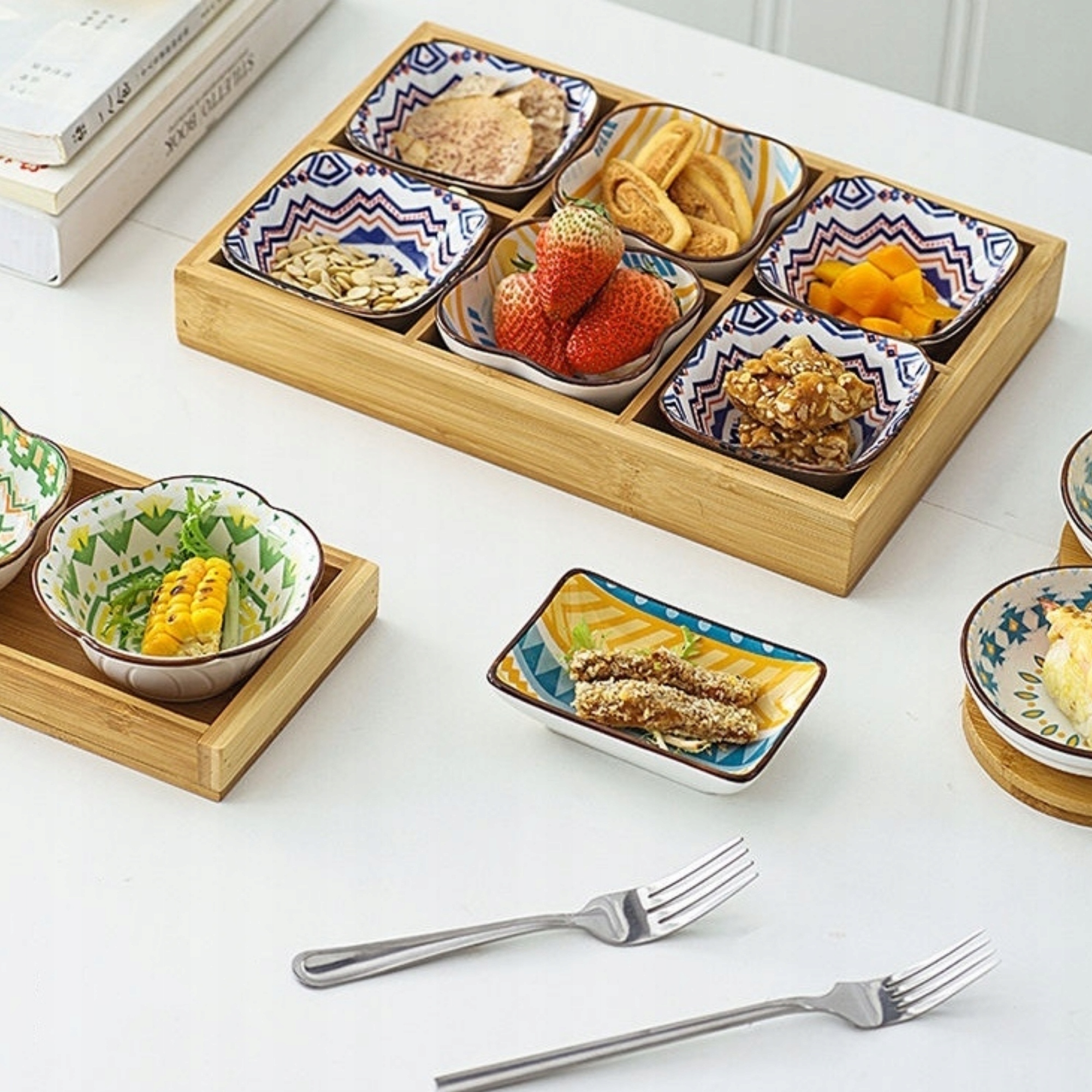 6 szt CERAMICZNE MISECZKI DO PRZEKĄSEK SOSÓW DIPÓW Marka inna