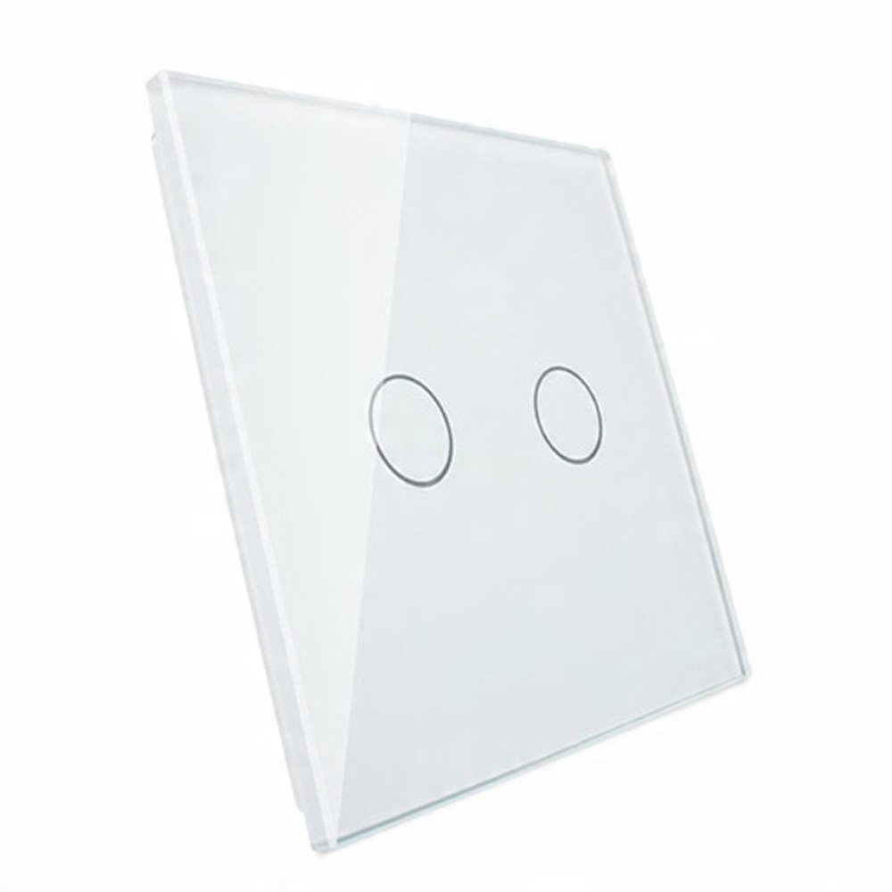 

Livolo panel szklany Podwójny biały 702-61