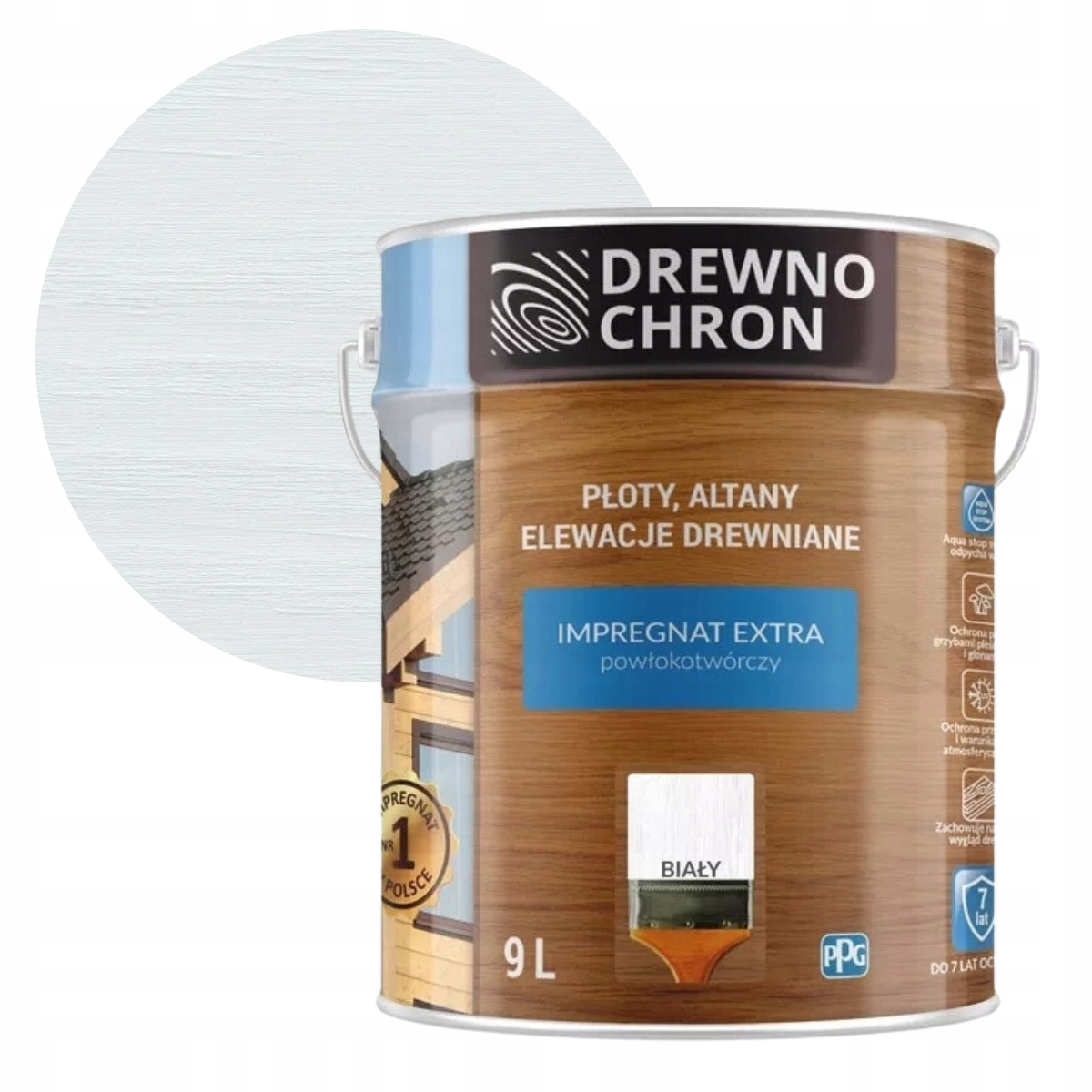 Drewnochron Impregnat Extra 9L Biały