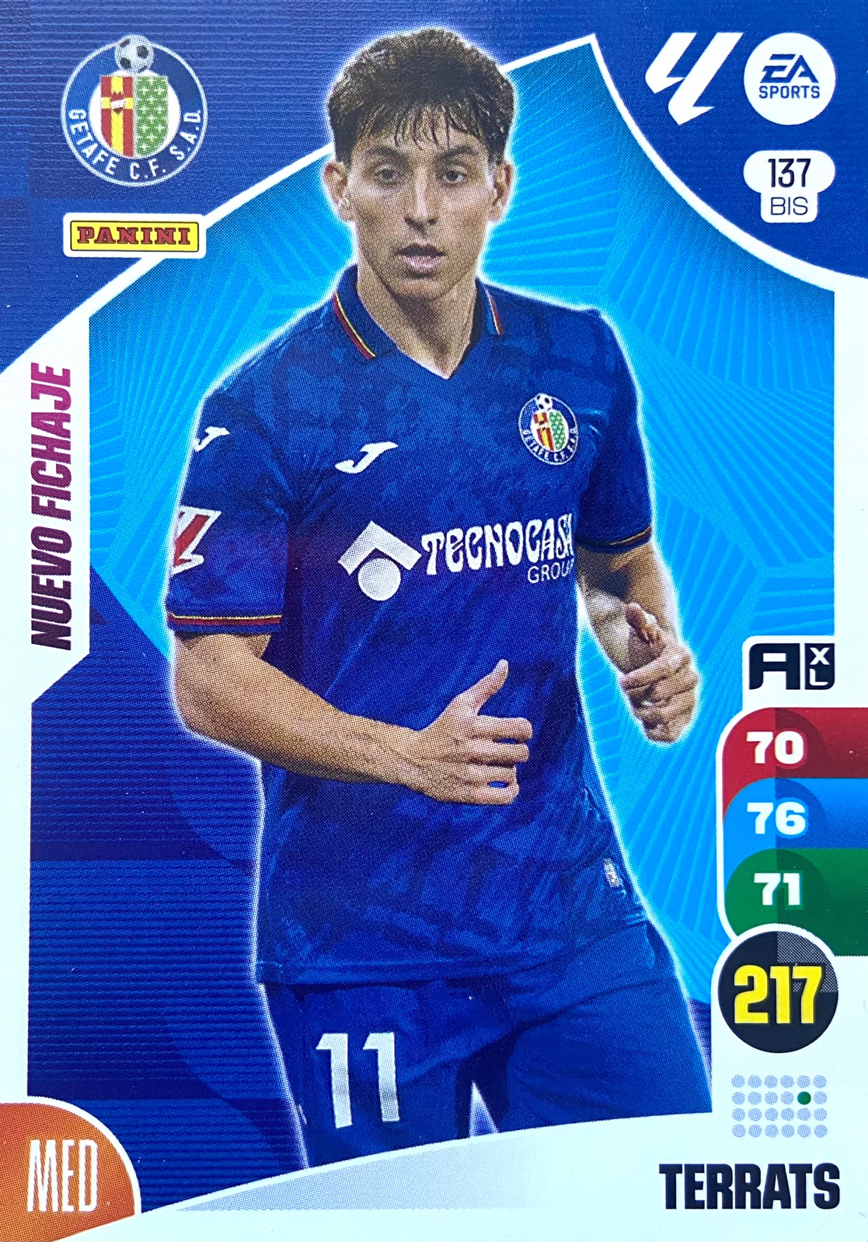 Panini La Liga 2024-25 2025 Base 137 Bis Terrats Getafe Cf