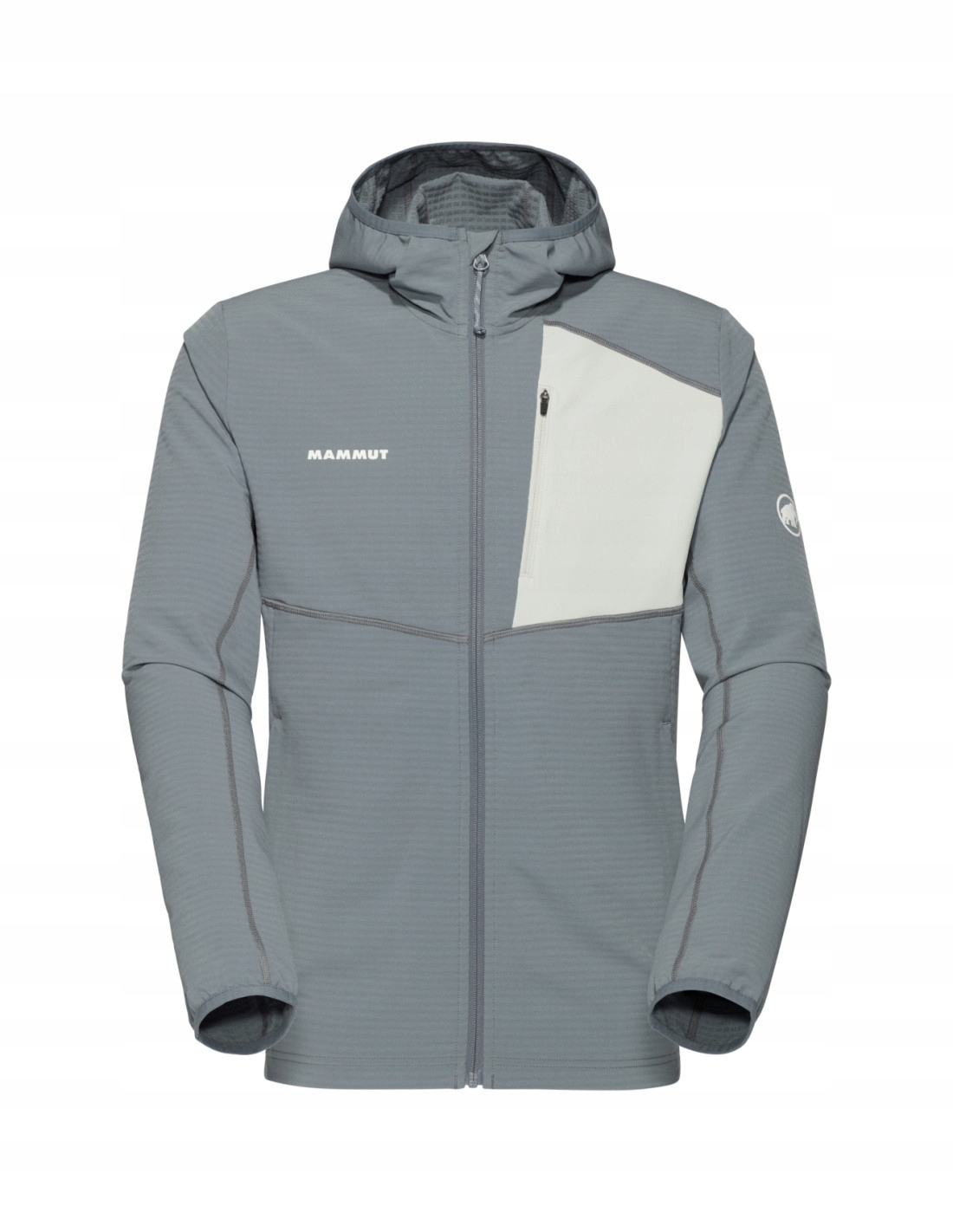 Bluza Mammut Madris Light ML Hooded Jacket Men strata-silver sage szary M