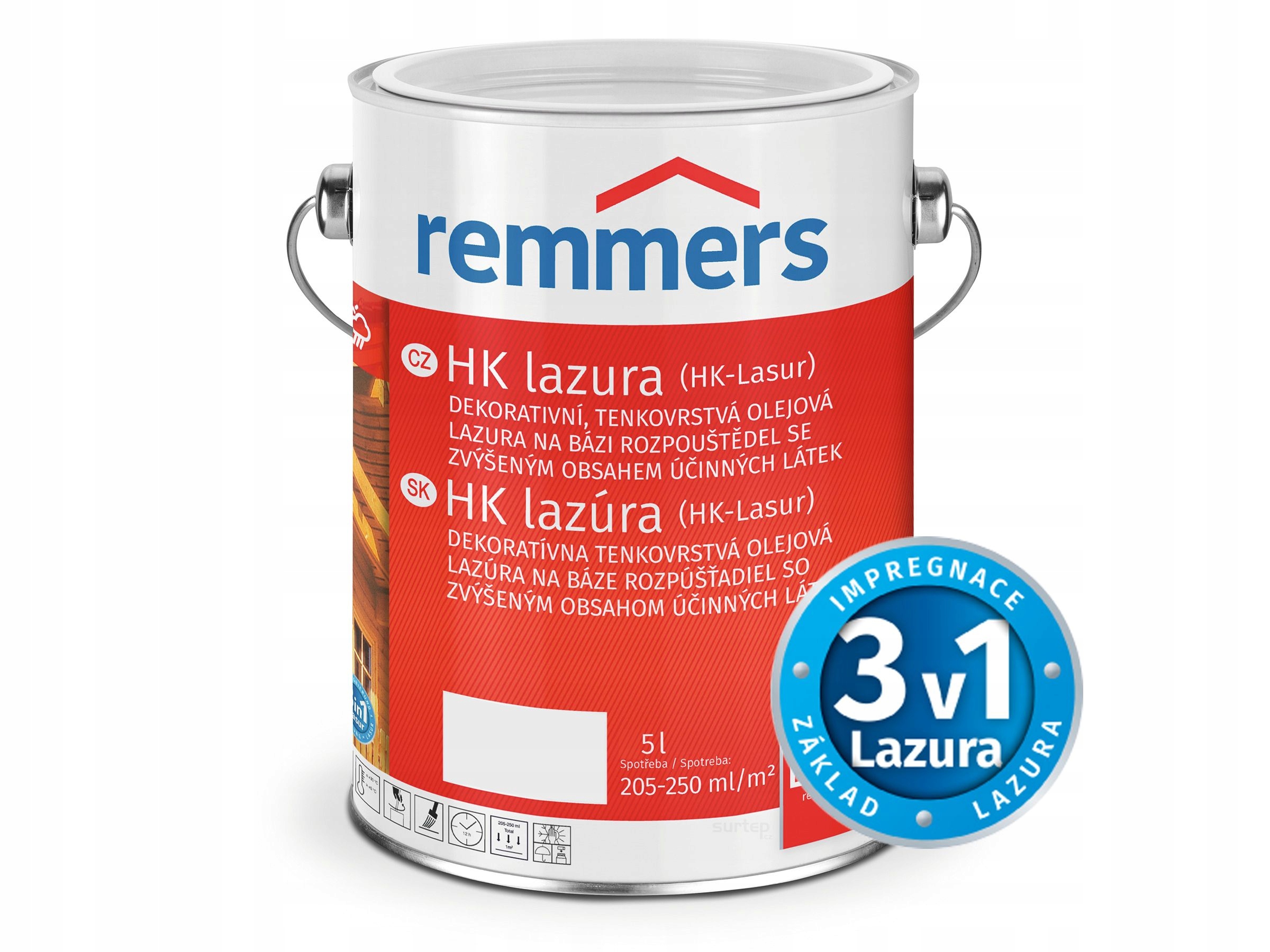 Remmers Hk Lazúra 5l Farblos Bezfarebný *