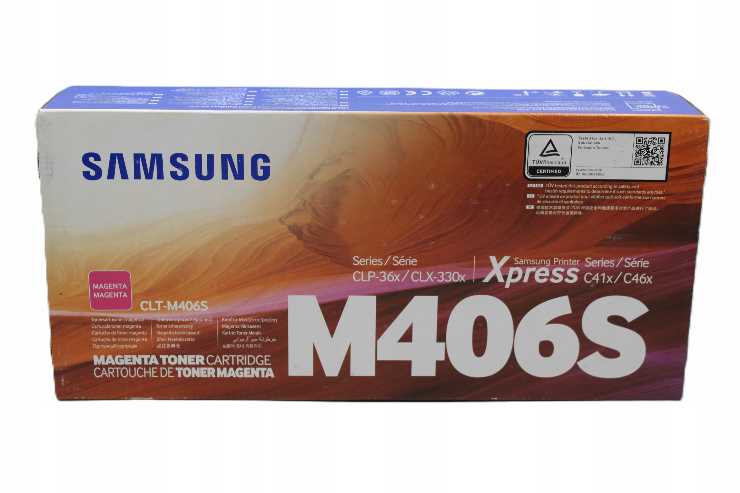Samsung CLT-M406S magenta toner originál
