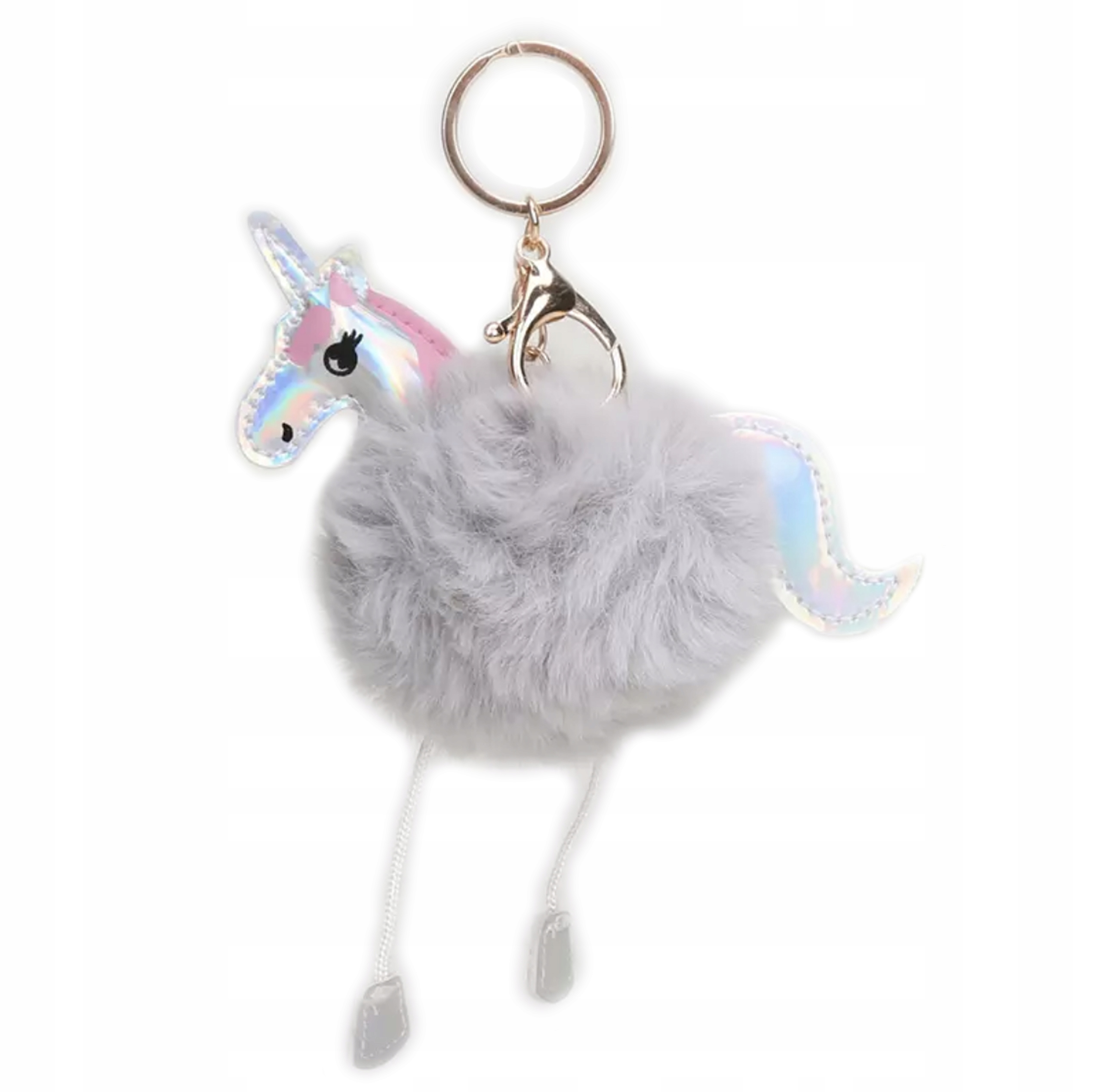 POMPON JEDNOROŻEC BRELOK KEYCHAIN FUTERKO UNICORN