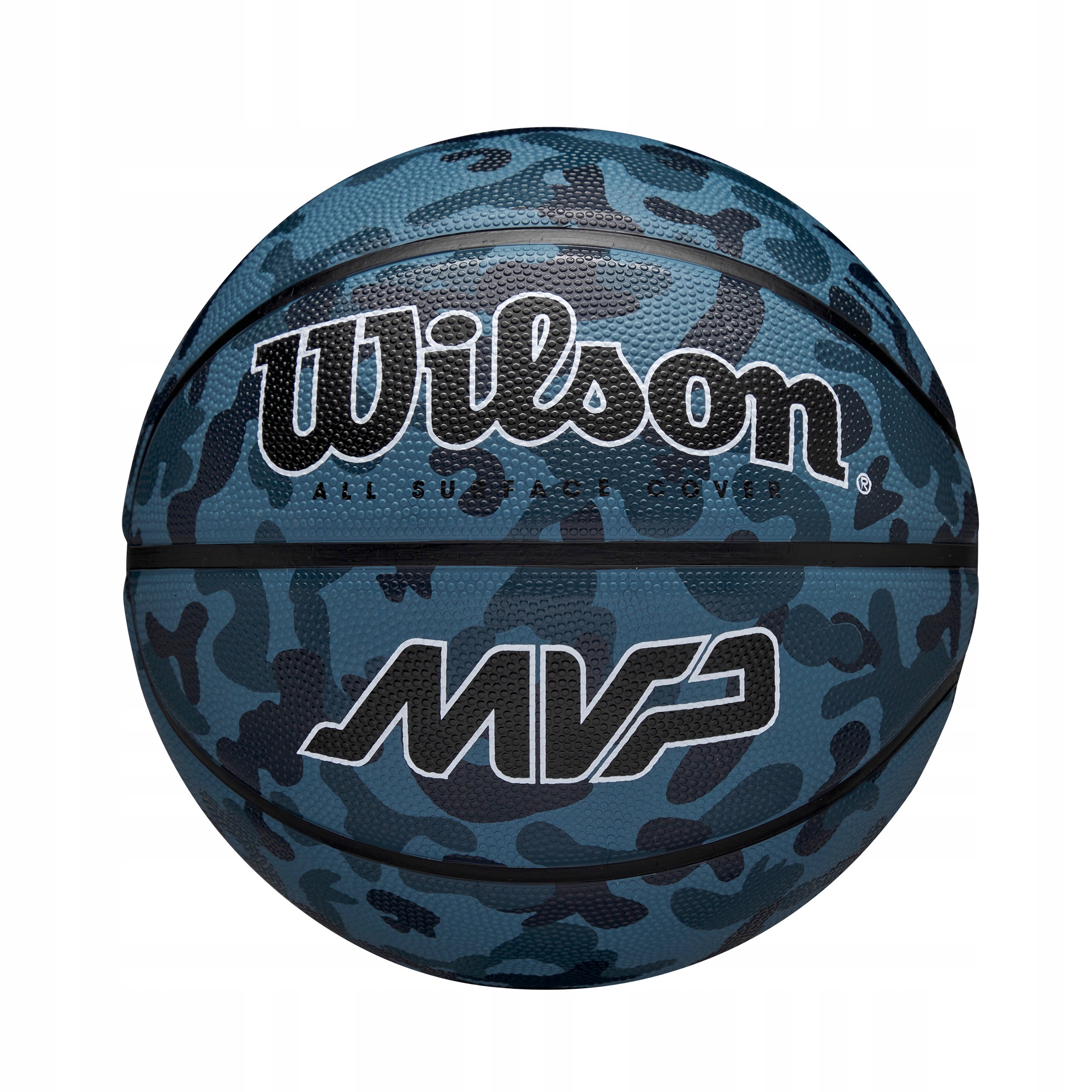 WILSON MVP 7 CAMO Blue PIŁKA DO KOSZYKÓWKI GUMOWA STREETBALL