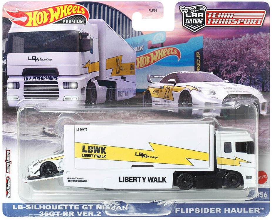 Hot Wheels Lbwk Team Transport Lb-silhouette Gt Nissan 35GT-RR Flipside Hau