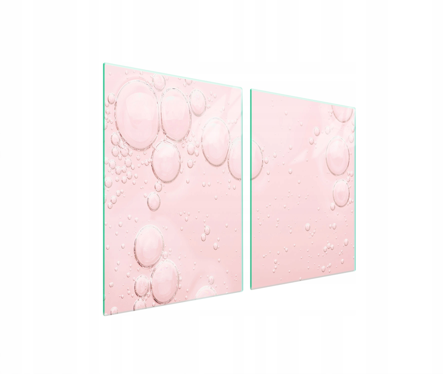 Ochranná Skleněná Deska Do Kuchyně 2x45x52 Růžová Tvrzené Sklo