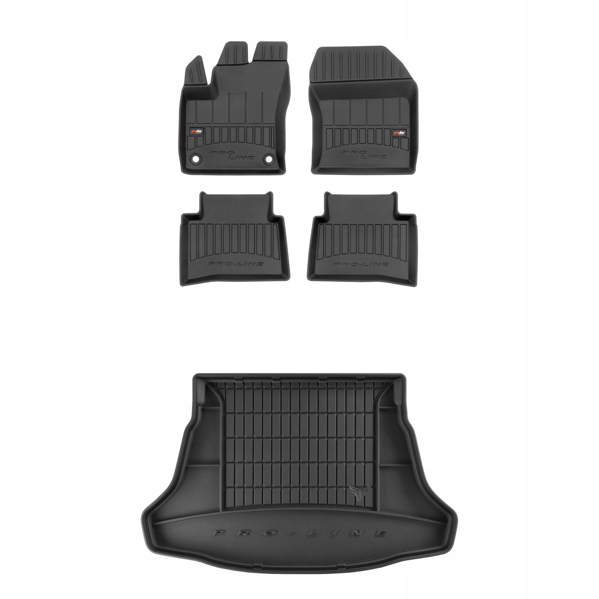 Sada gumových kobercov a rohoží pre Toyota Prius IV 2015-2023