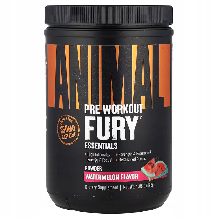 Universal Animal Fury Watermelon 492G Předtréninkový Nápoj meloun