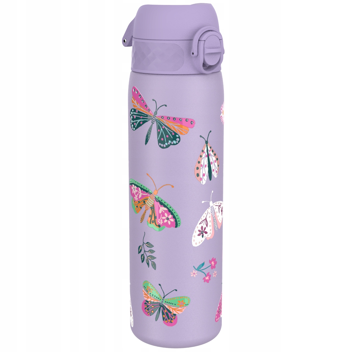 Láhev ION8 Double Wall 500 ml Butterflys vzduchotěsná, termo, zámek
