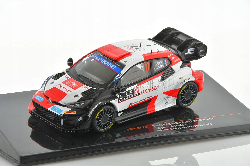 Toyota green Yaris S.Ogier Monte 2023 1/43 ixo