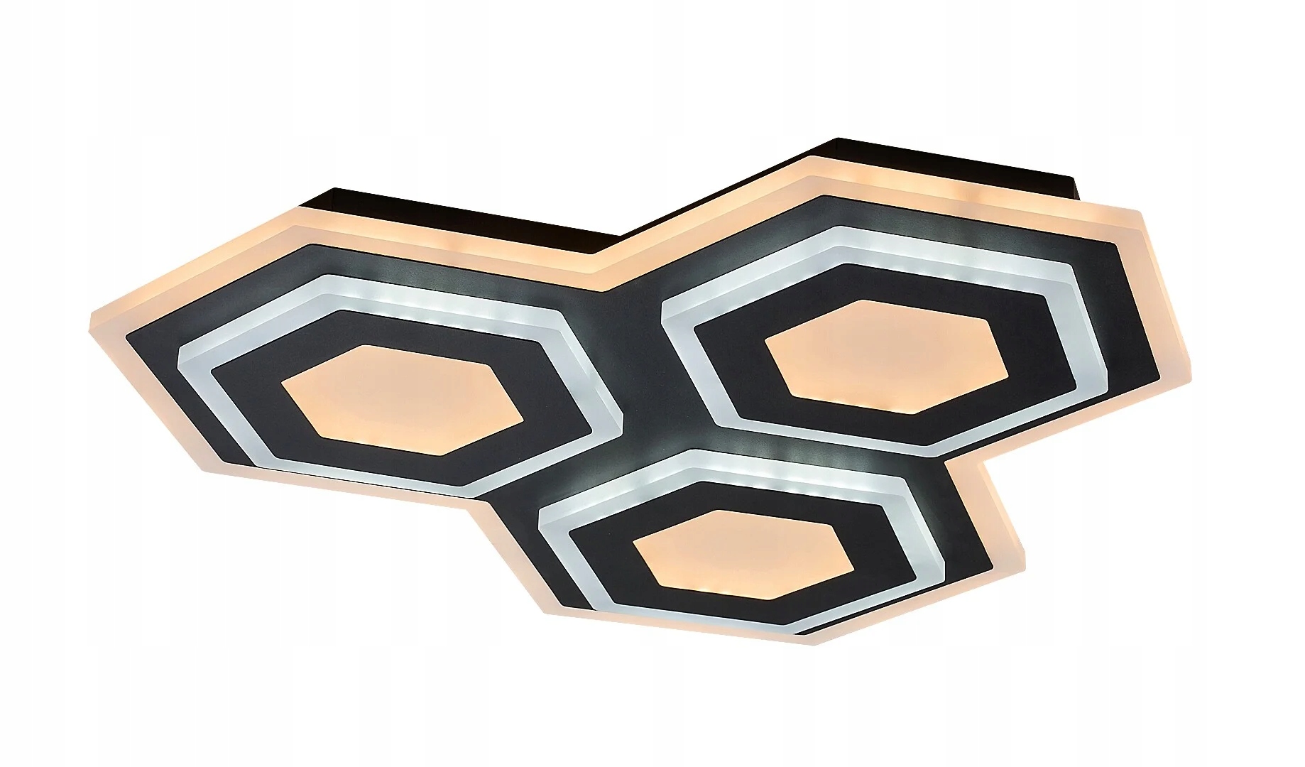 Stropné Svietidlo s diaľkovým ovládaním 43 cm Led 72 W čierny Bitsi 71115 Rabalux