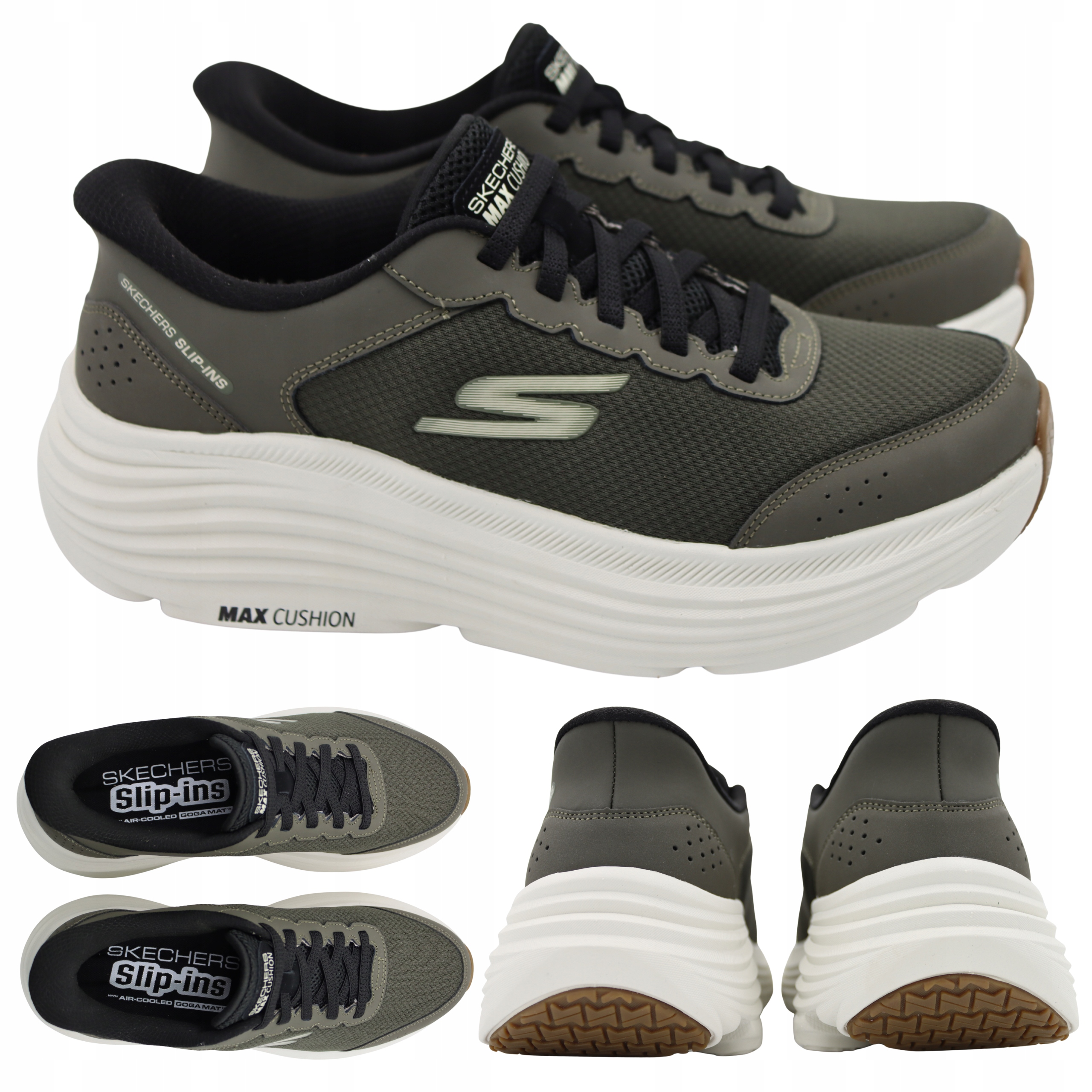 Pánské Sportovní Boty Skechers 220610/OLBK Lehké, Nazouvací, Každodenní, vel.