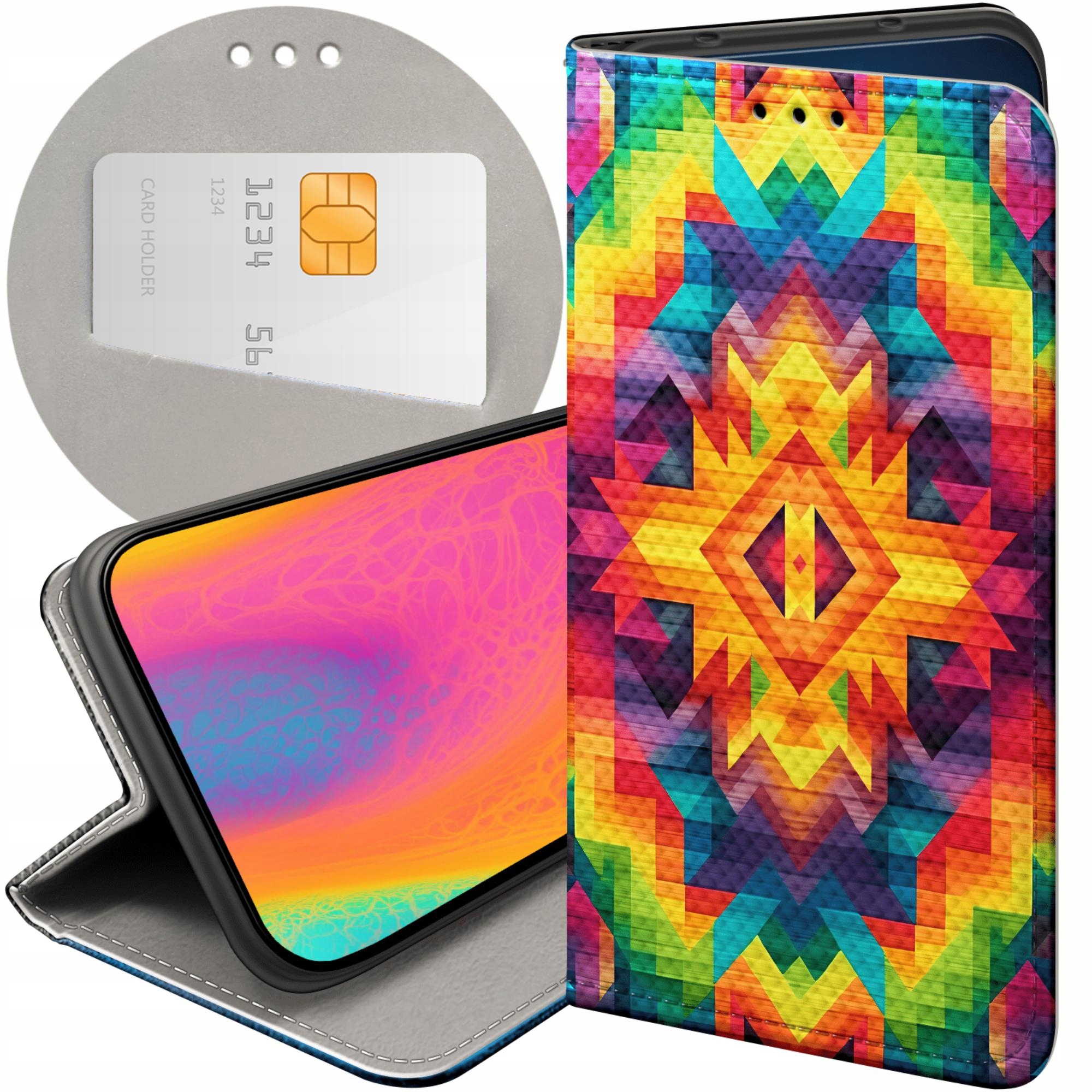 Etui Z Klapką Do Motorola Moto G14 Azteckie Aztec Aztecy Futerał Case