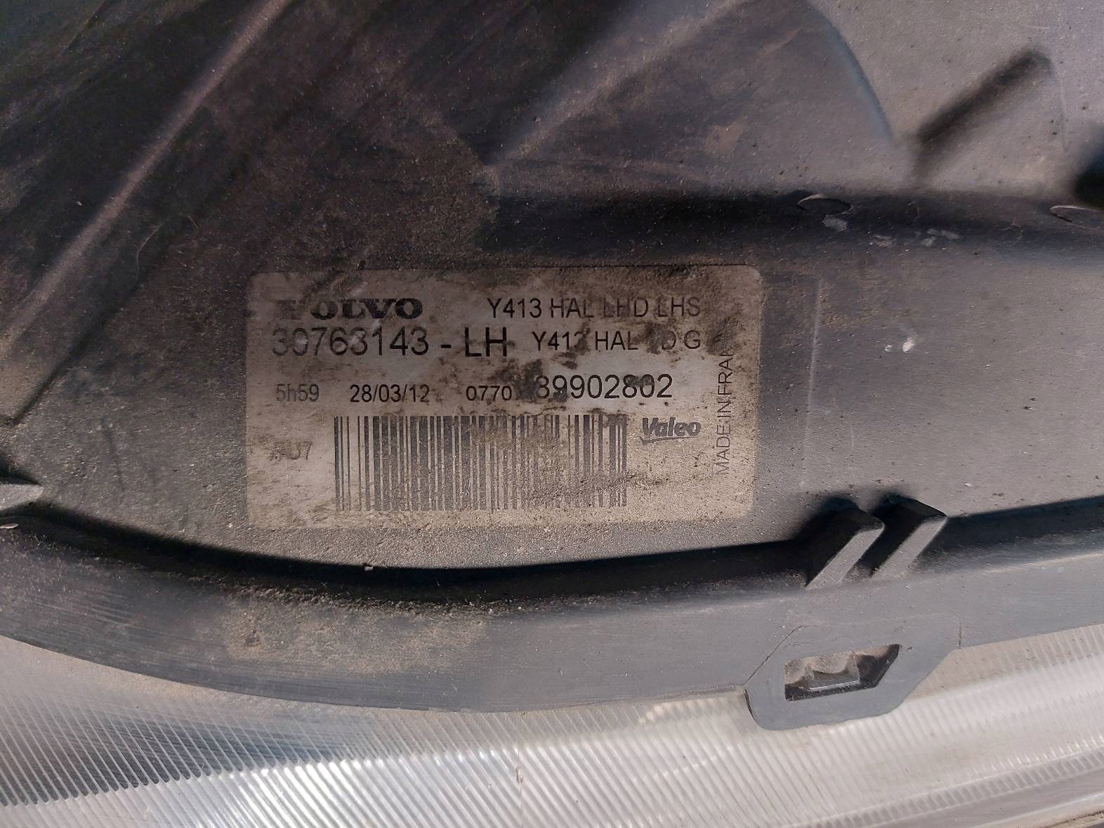 light left front VOLVO XC60 and LIFT EUROPA 30763143
