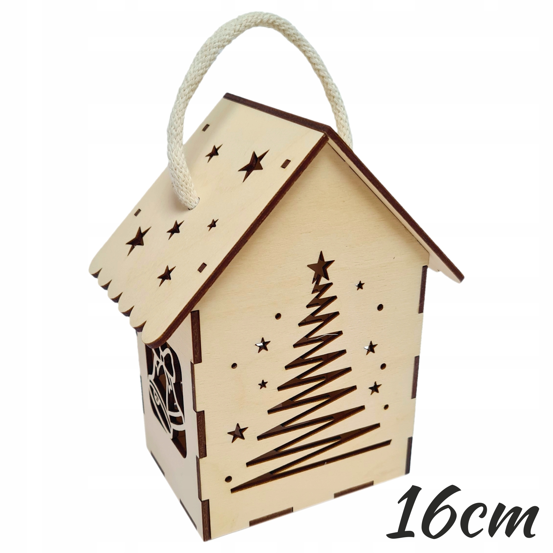 

Lampion Adwentowy Drewniany XXL na Roraty Led