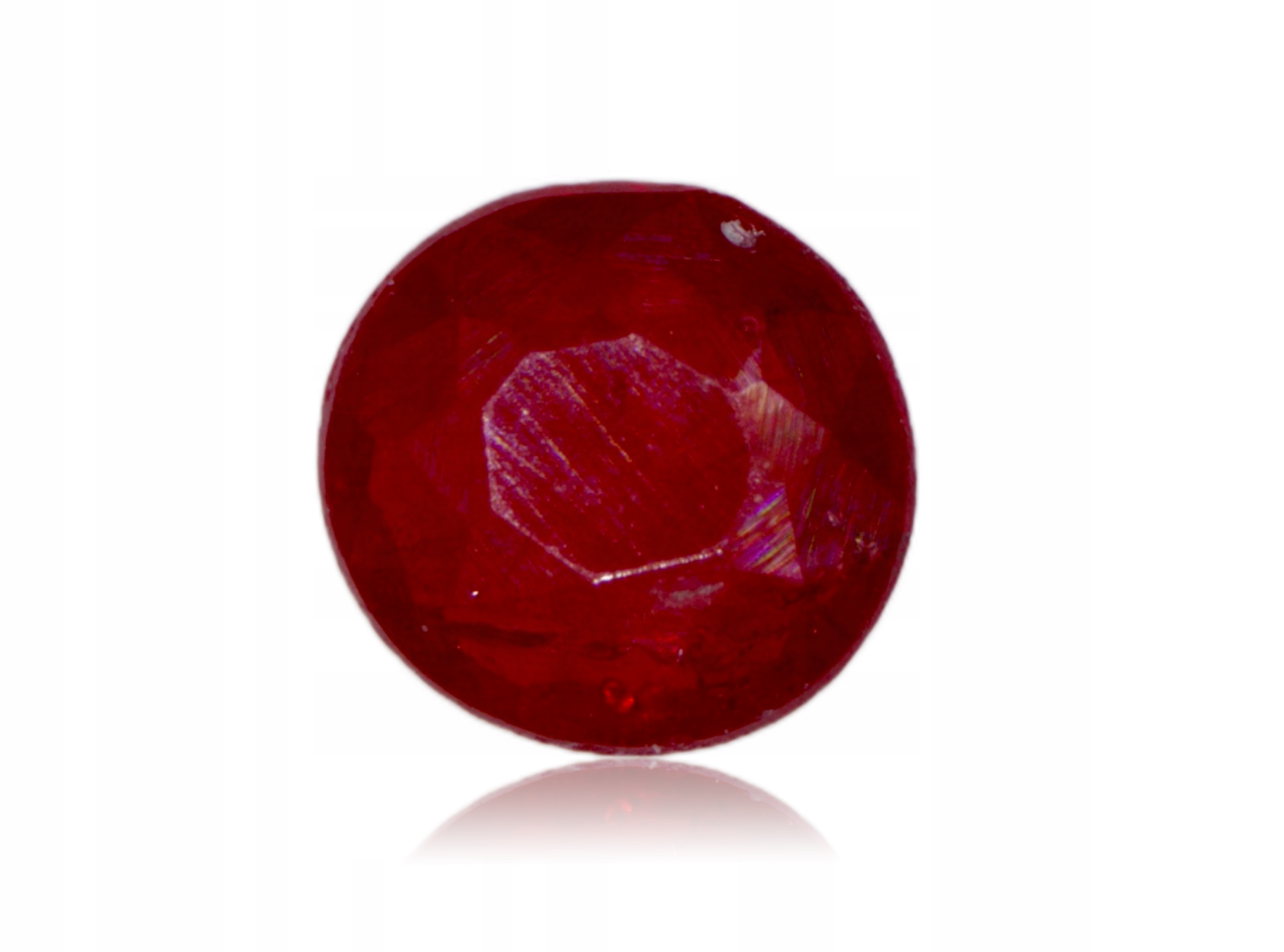 Rubín 0.06ct Kulatý Myanmar eCertifikát Wbd